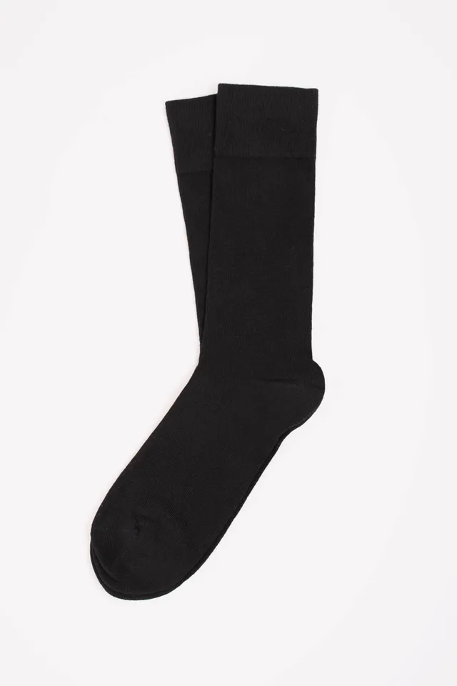 le-pantalon-accessoires-chaussettes-homme-noires-coton-bio image 1