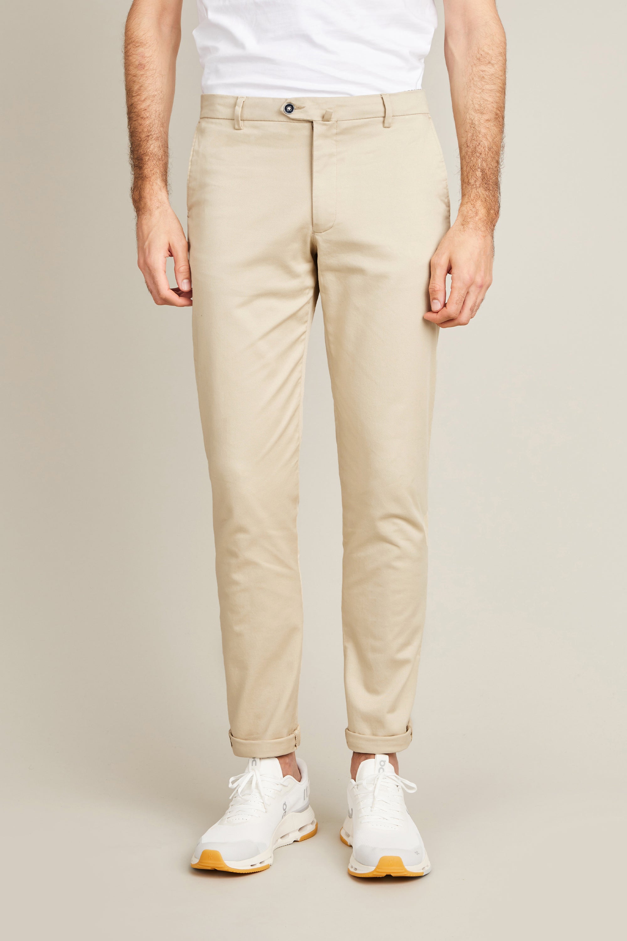 le-pantalon-chinos-homme-chino-beige-clair-coton image 1