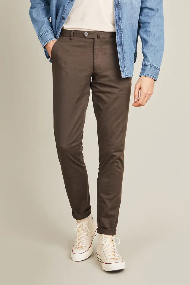 le-pantalon-chino-fm-lpc-20-pantalon-noisette-coton image 1
