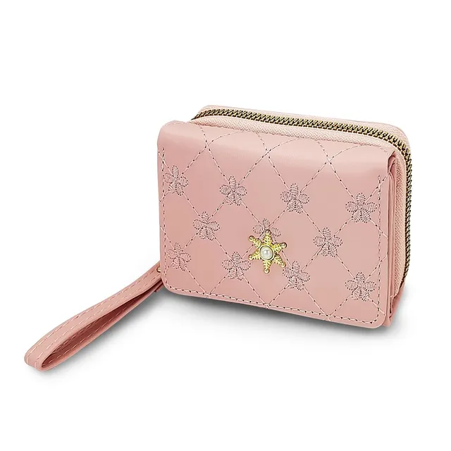 adistylinno-women-s-wallet-petit-portefeuille-violet-floral-7-cartes image 1