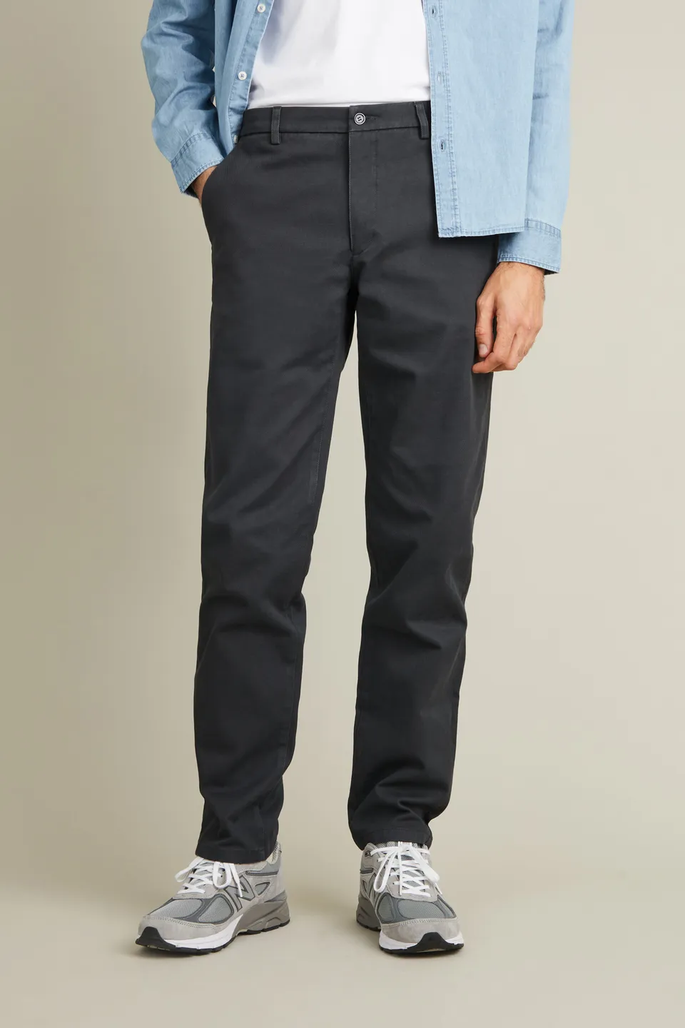 le-pantalon-chinos-homme-fm-lpcd-4-chino-gris-anthracite-droit image 1
