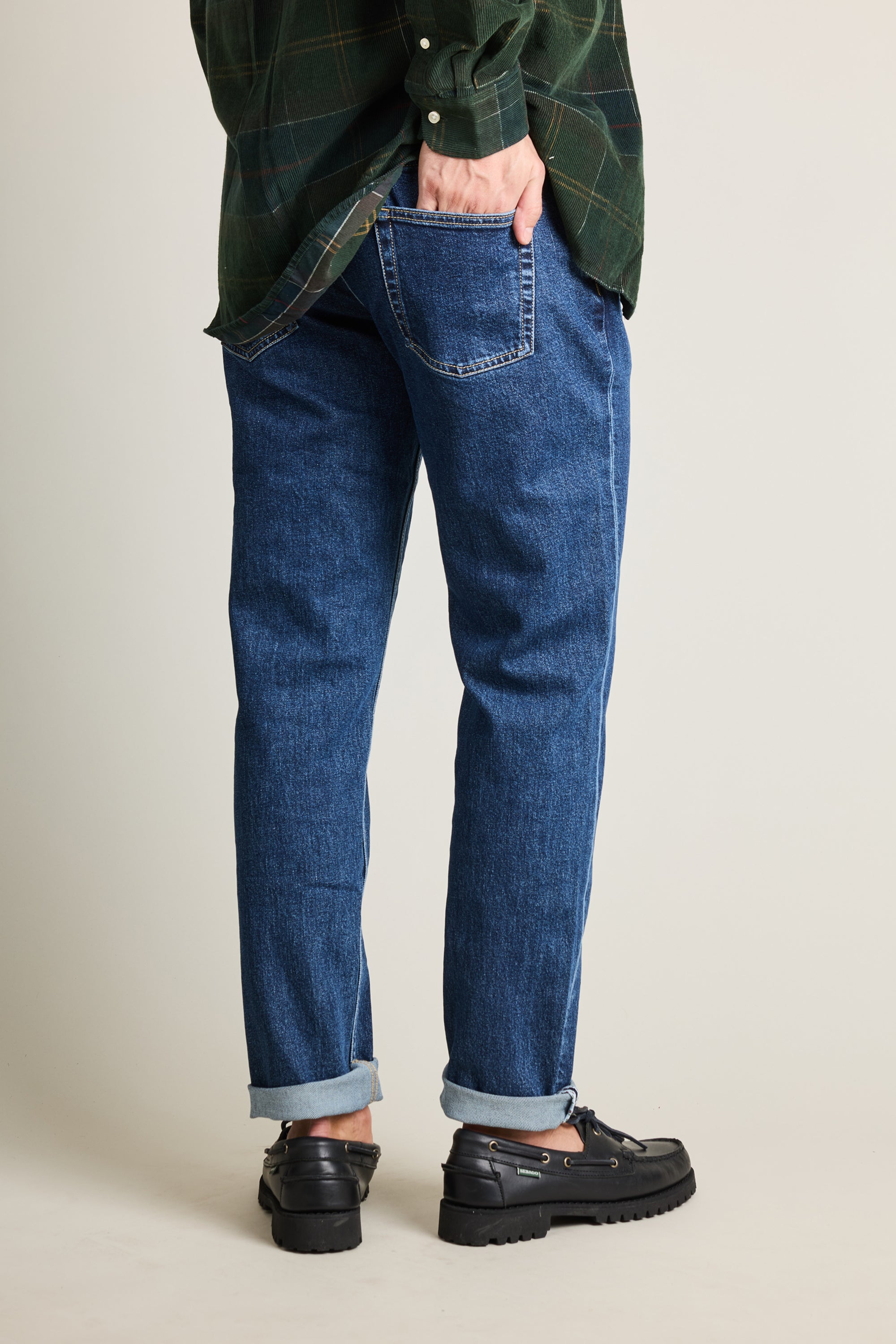 le-pantalon-jeans-homme-jean-bleu-stone-semi-slim-12-oz image 4