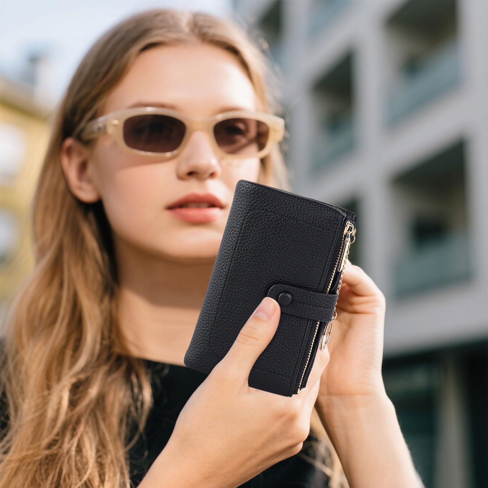 adistylinno-women-s-wallet-portefeuille-femme-noir-19-cartes-porte-cl-s image 7