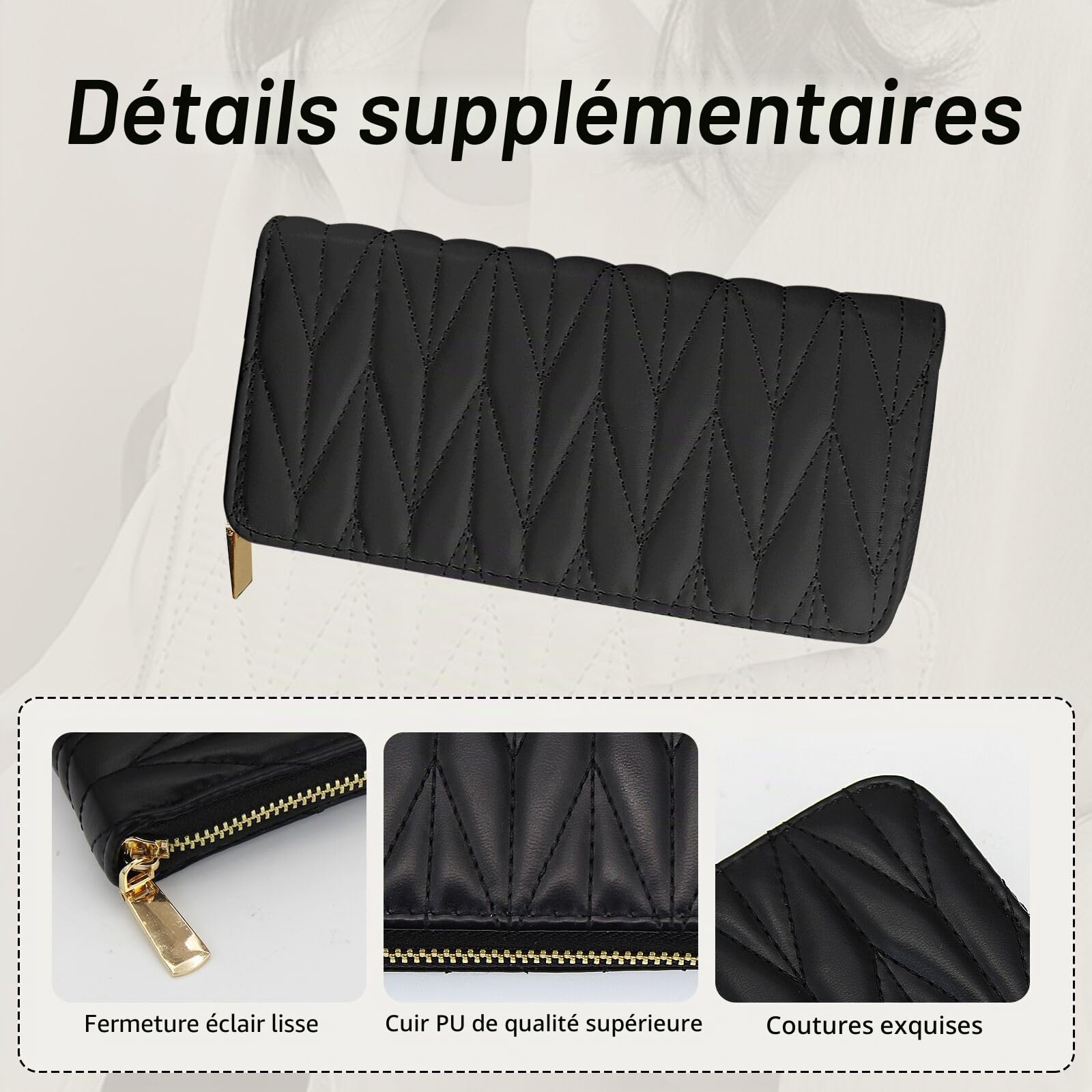 adistylinno-women-s-wallet-portefeuille-femme-noir-grand-8-cartes image 4