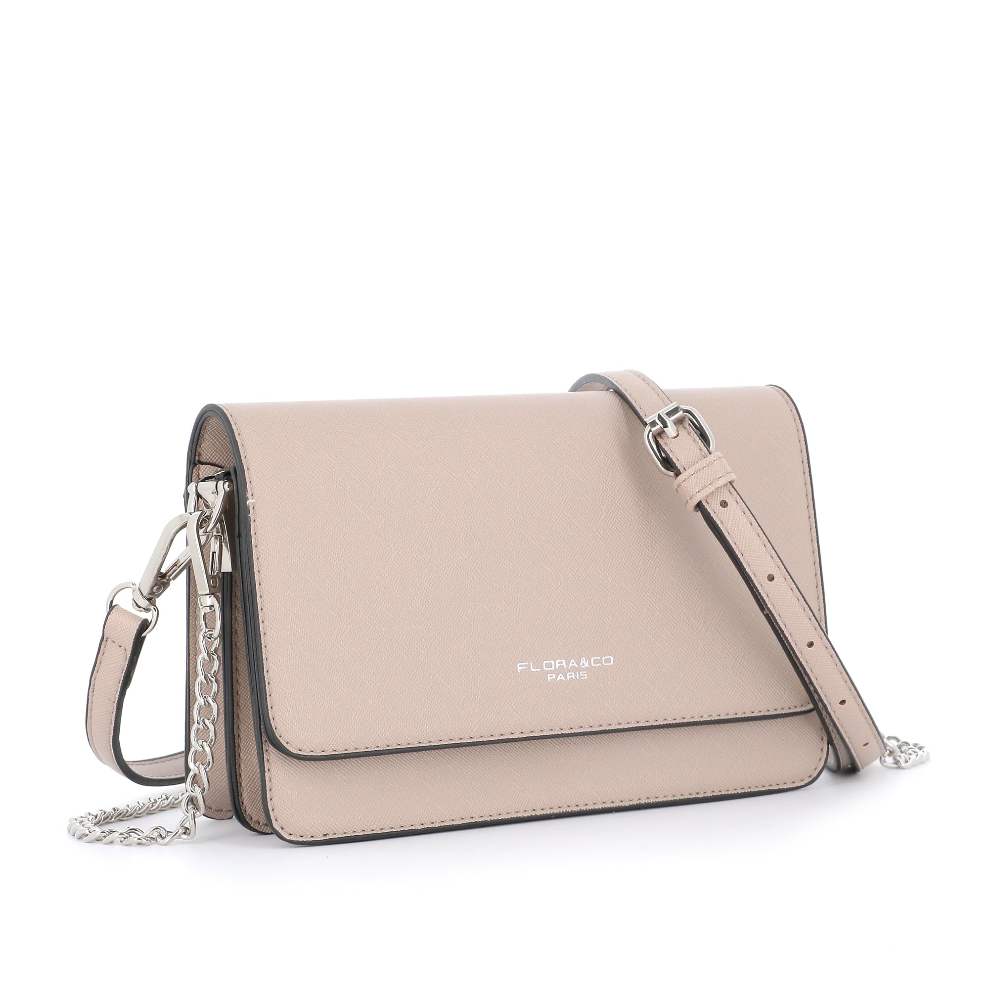 flora-co-sacs-bandouli-res-cha-ne-sac-bandouli-re-beige-taupe-saffiano image 4