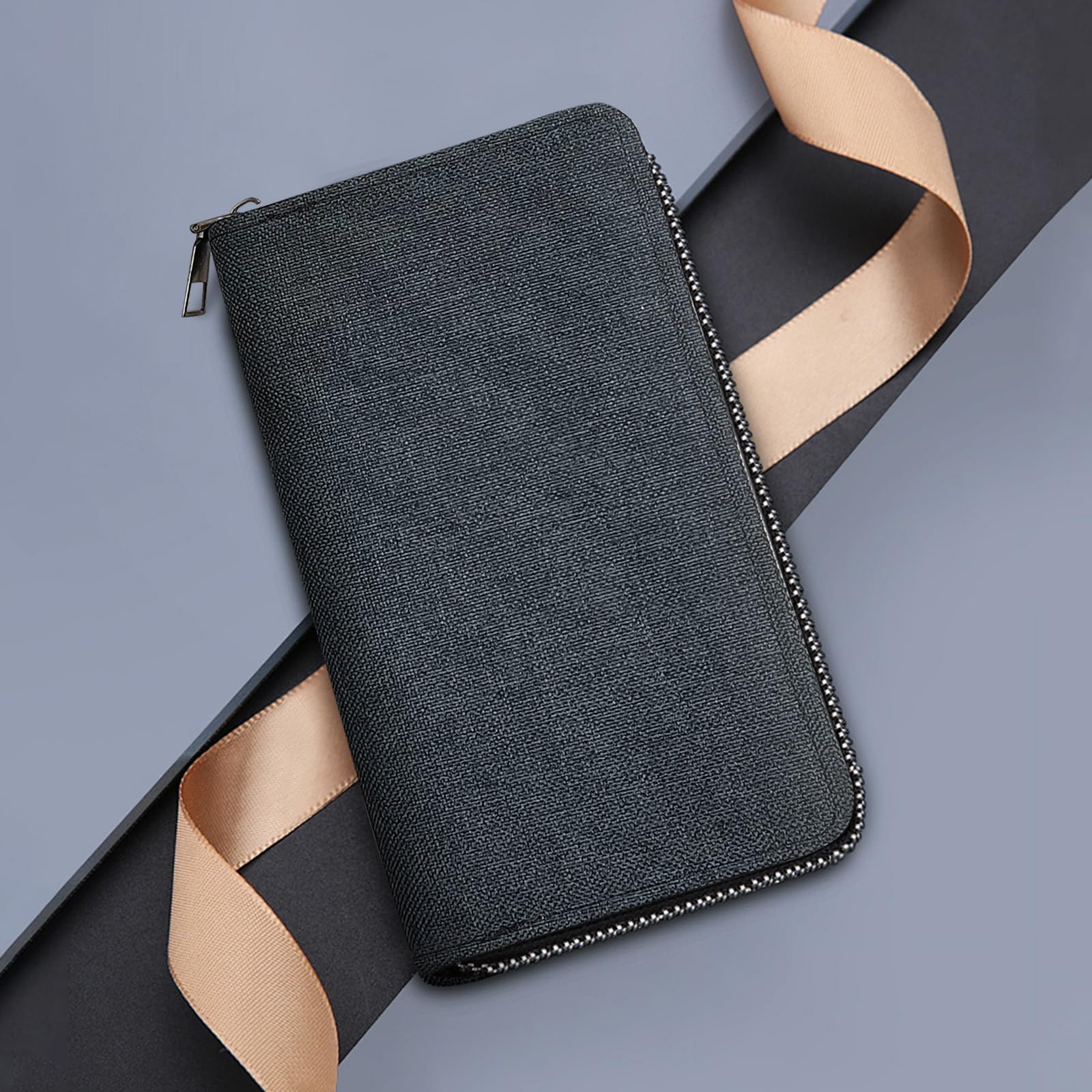 adistylinno-men-s-wallet-portefeuille-homme-toile-long-noir image 7