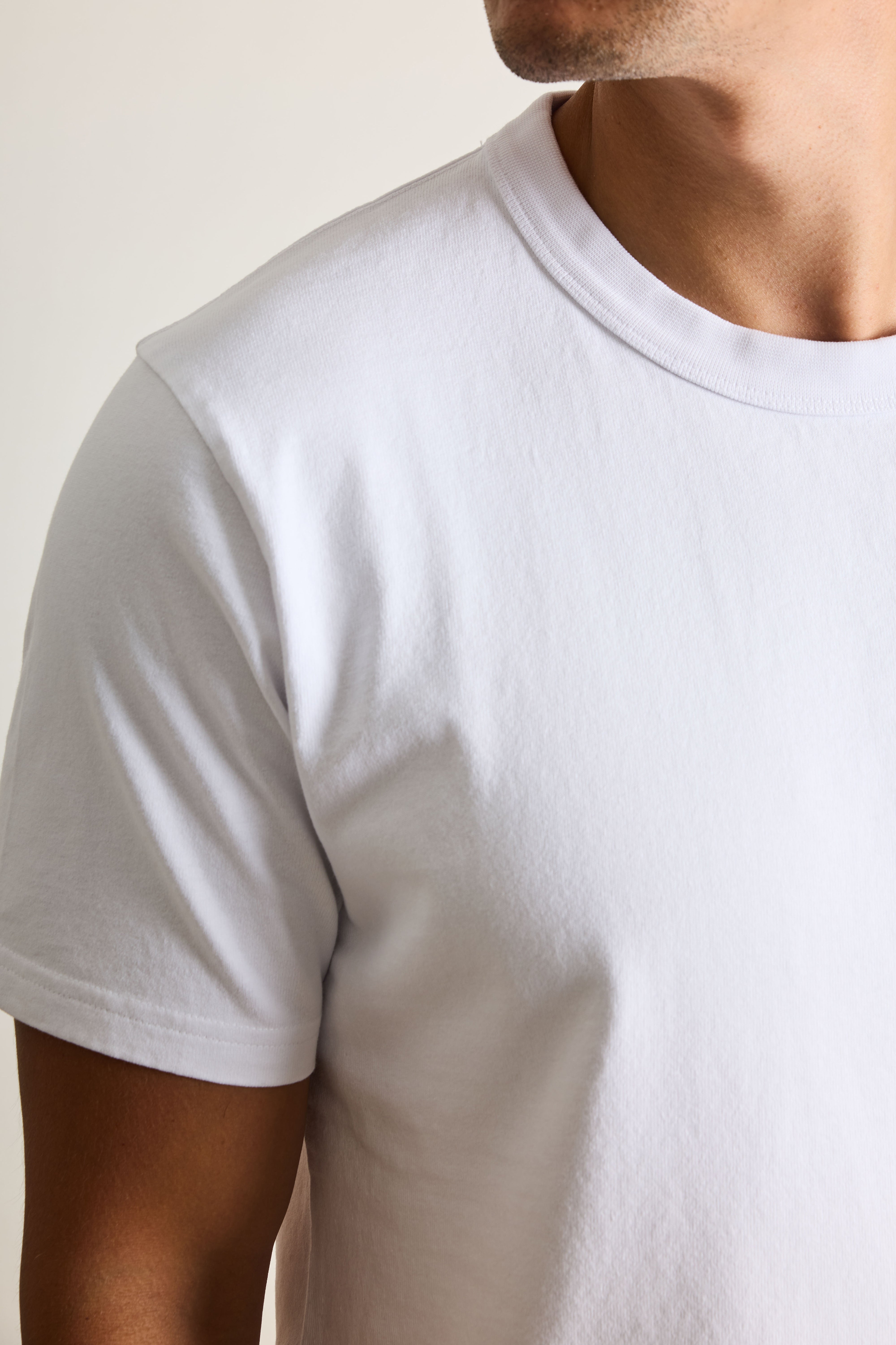 le-pantalon-t-shirts-homme-tee-shirt-blanc-coton-pais image 6