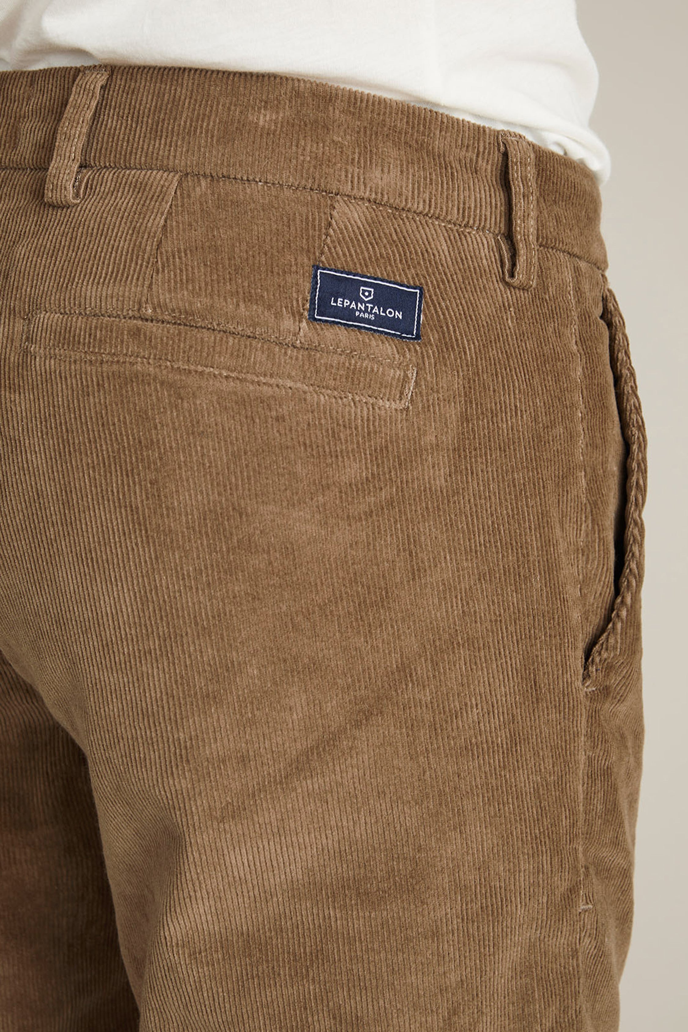 le-pantalon-velours-chino-homme-tabac-semi-slim-chaud image 3