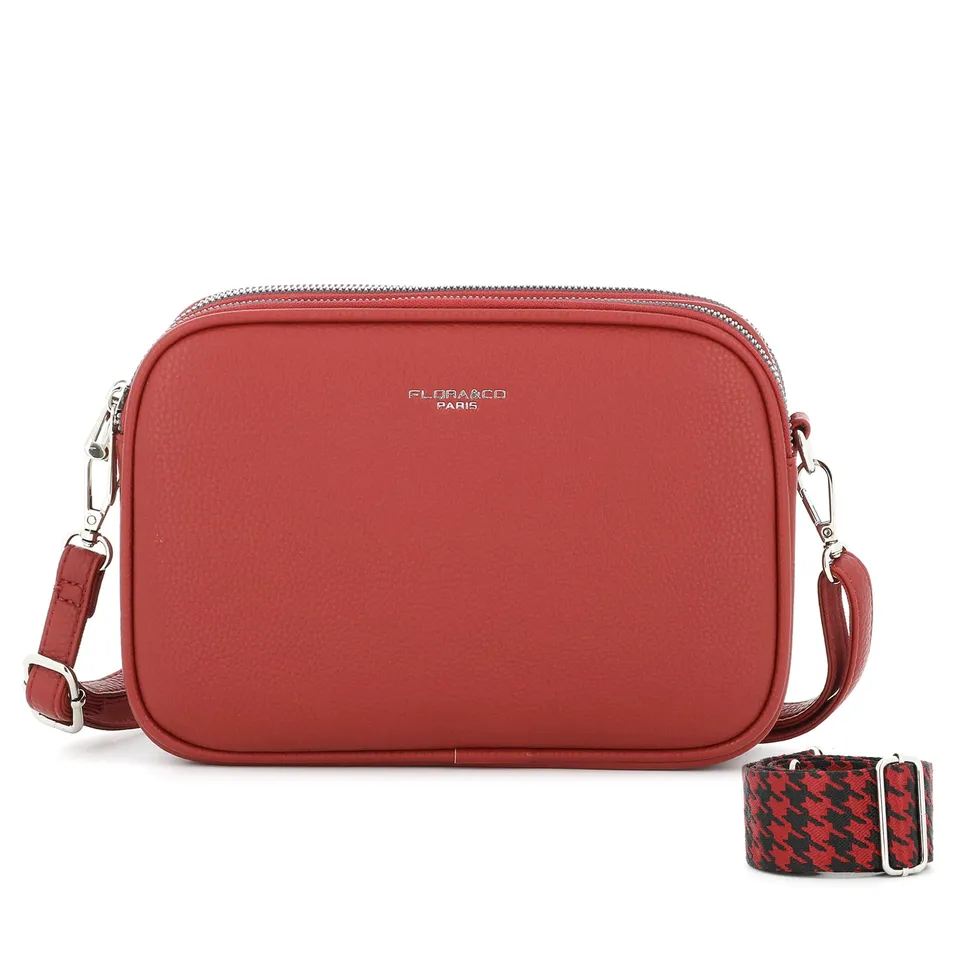 flora-co-sacs-bandouli-res-besace-rouge-simili-cuir-3-poches image 1