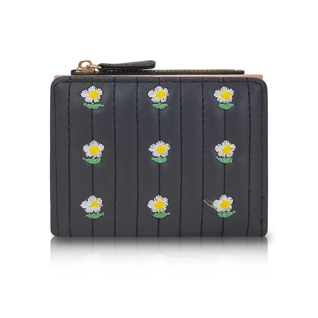 adistylinno-petit-portefeuille-femme-floral-zip-cartes image 1