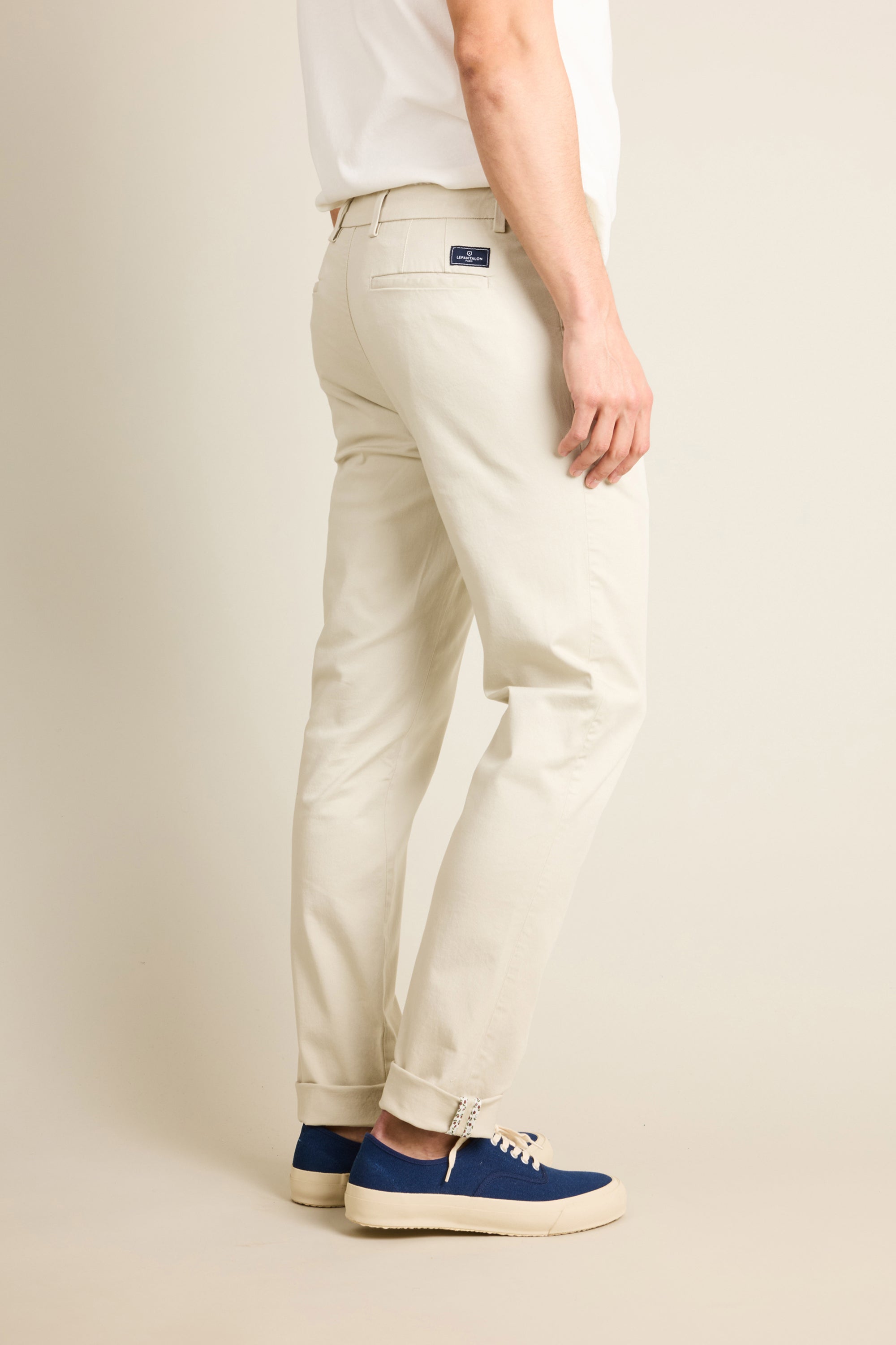 le-pantalon-chinos-homme-fm-lpce-4-chino-craie-easy-coton image 4