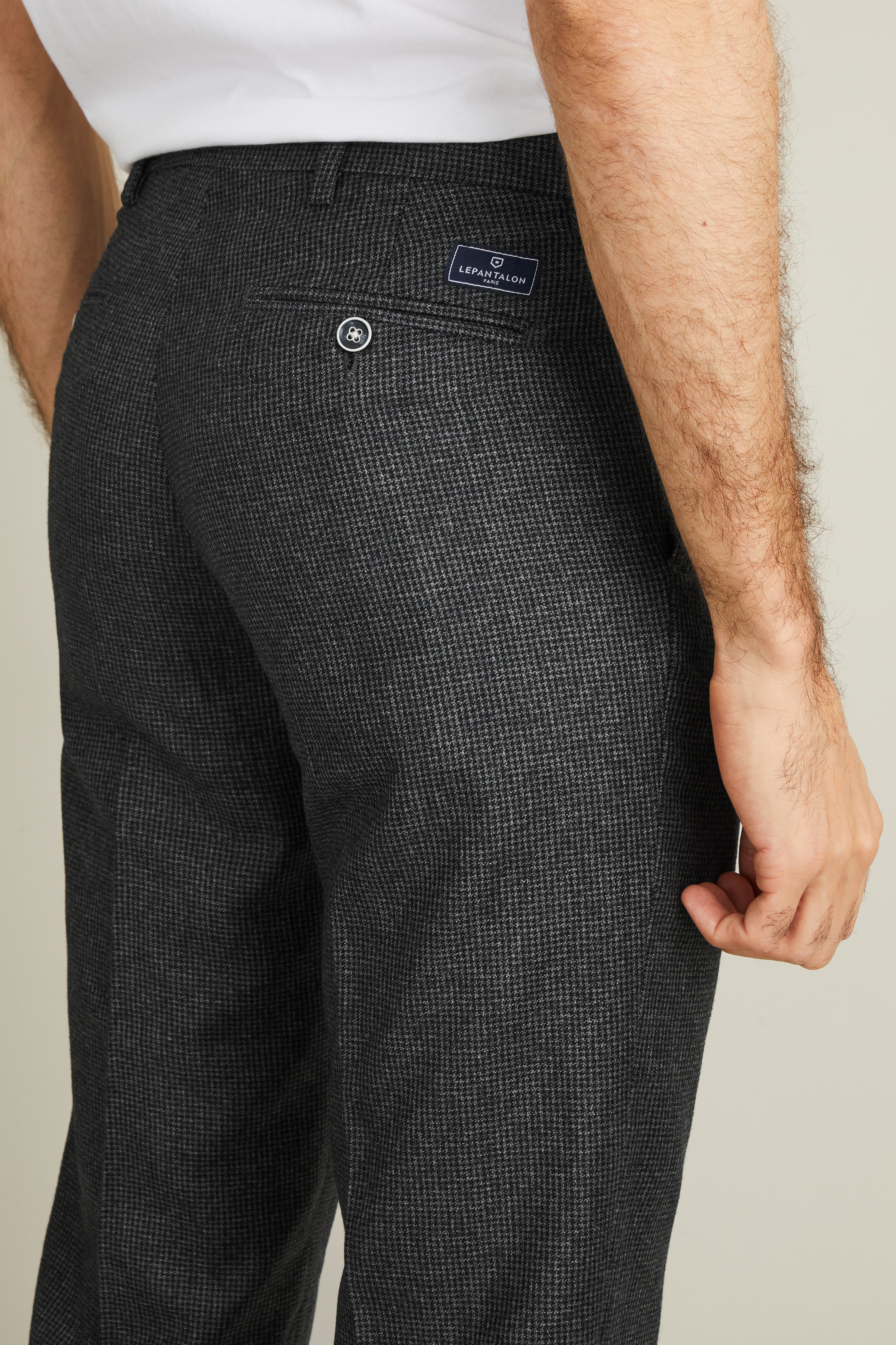 le-pantalon-flanelle-fm-lpfr-8-pantalon-gris-pied-de-puce-laine image 3