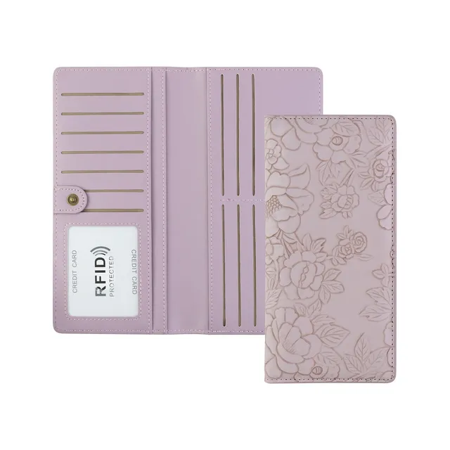 adistylinno-women-s-wallet-portefeuille-femme-violet-rfid-fin image 1