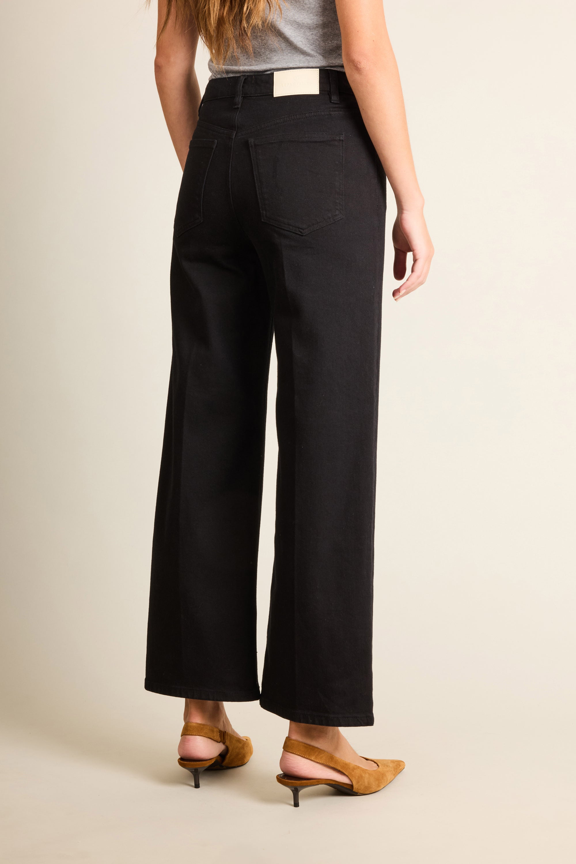 le-pantalon-flare-fm-lpwd-26-jean-noir-coton-stretch image 4