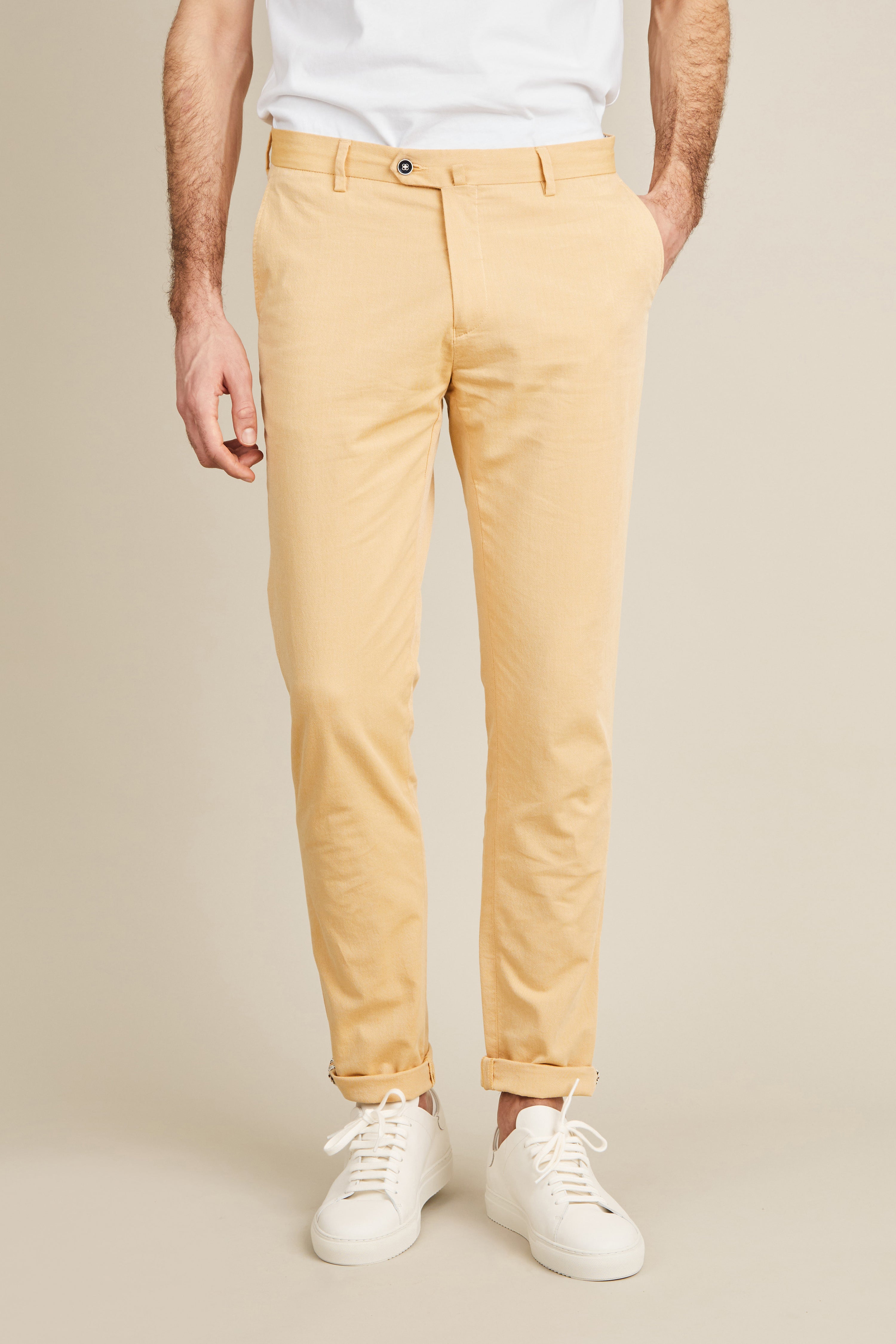 le-pantalon-chino-a-rien-miel-pantalon-chino-coton-l-ger image 1