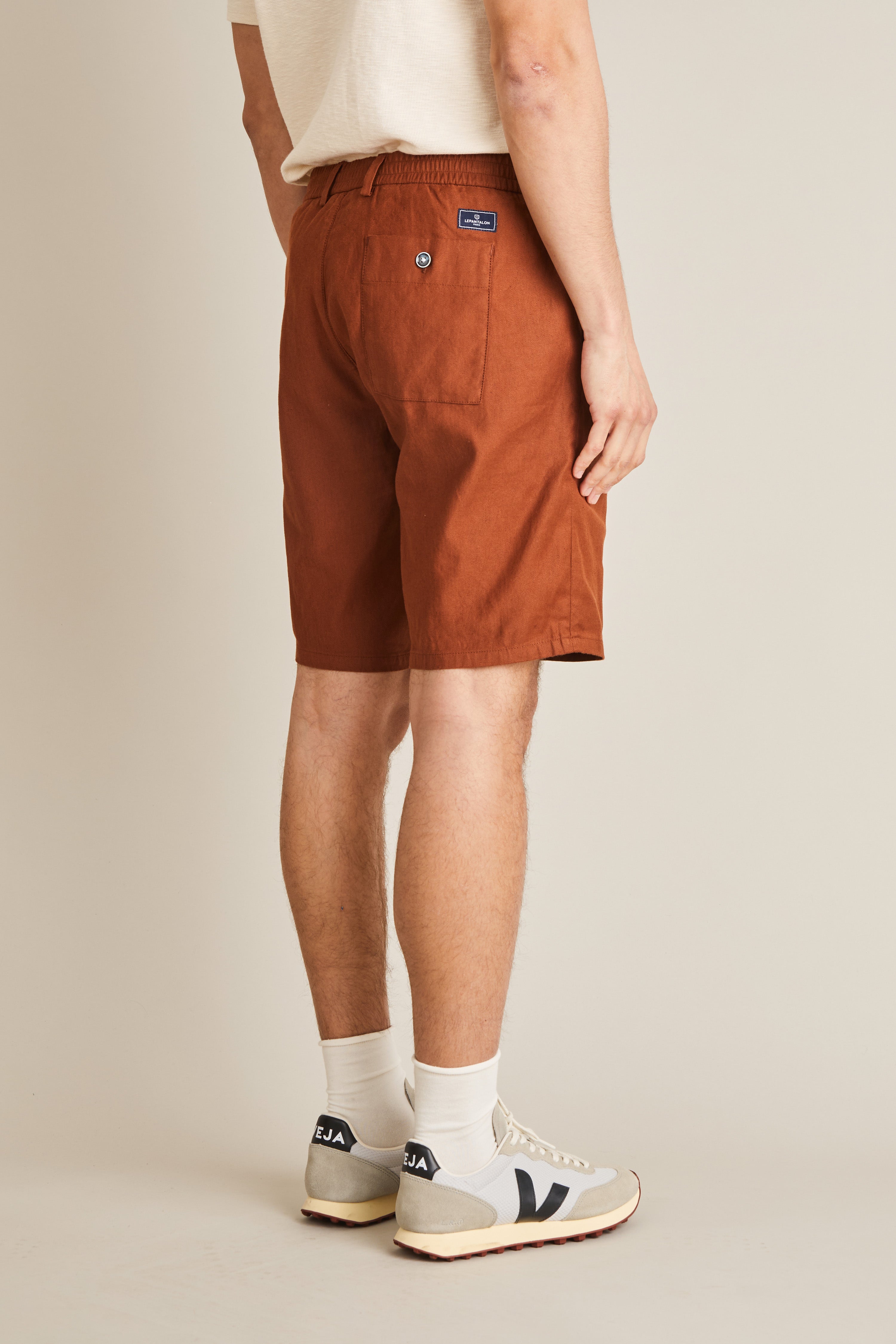 le-pantalon-bermudas-homme-coton-lin-terracotta-bermuda-taille-42 image 5