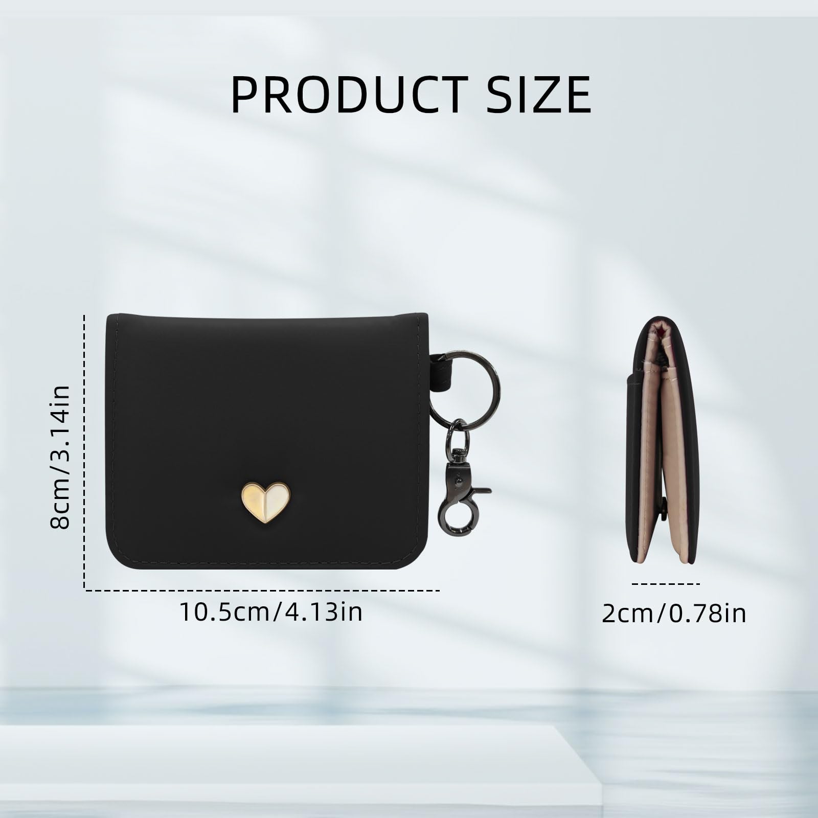 adistylinno-card-wallet-porte-cartes-femme-noir-coeur image 2