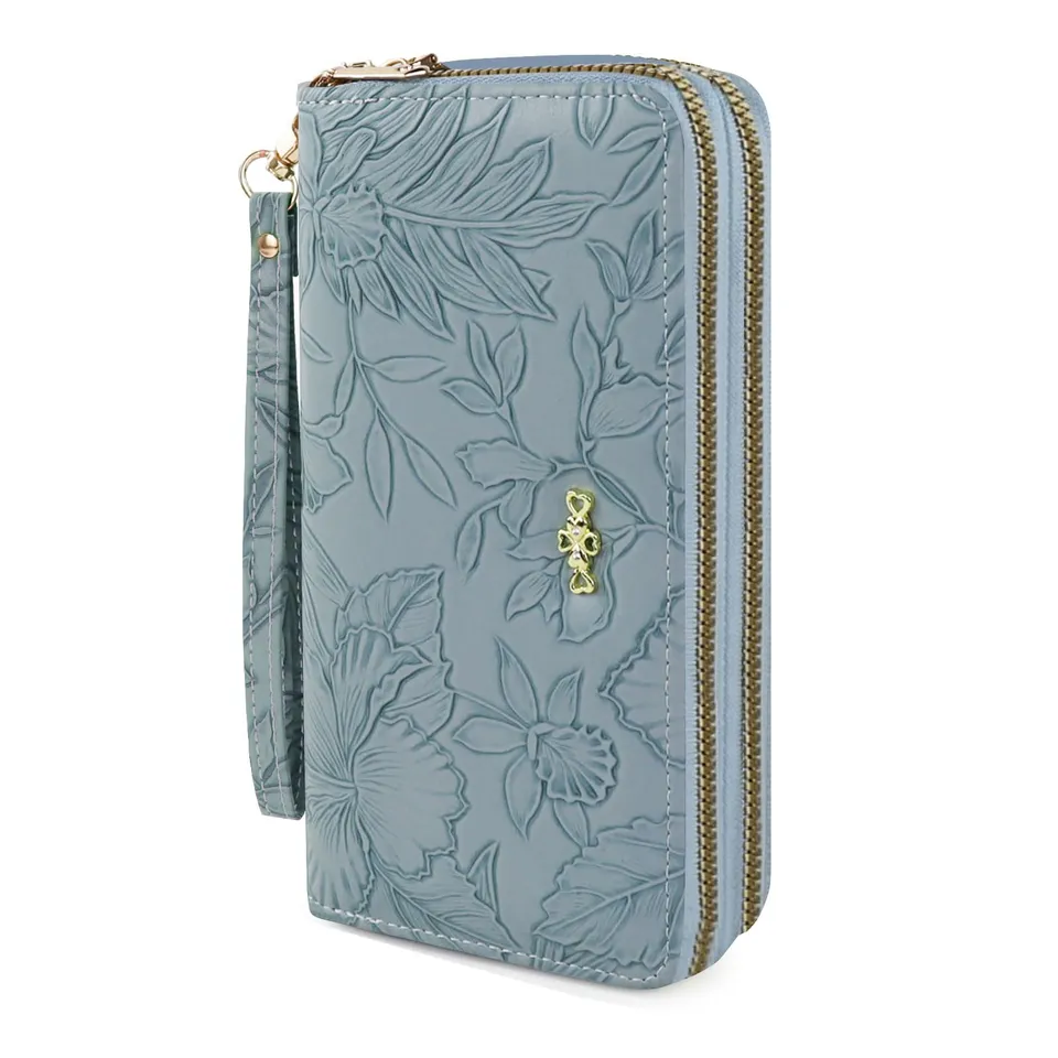 adistylinno-women-s-wallet-portefeuille-femme-bleu-grande-capacit image 1