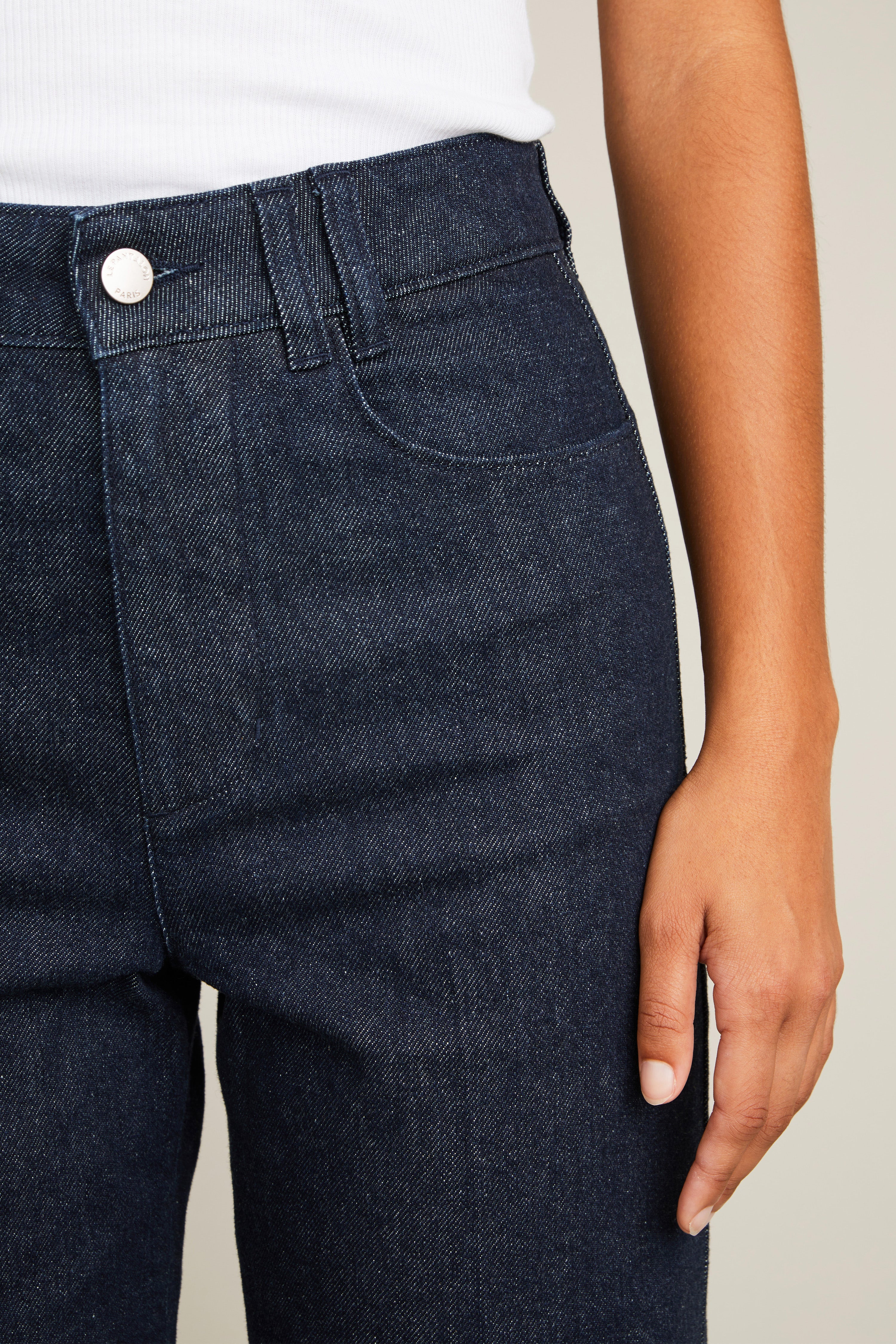 le-pantalon-jeans-femme-wideleg-brut-jean-taille-haute-coton image 4