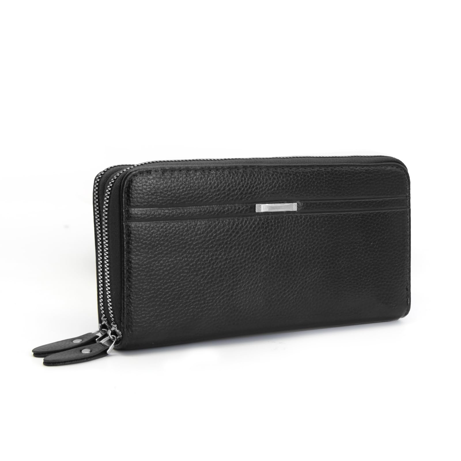 adistylinno-men-s-wallet-portefeuille-homme-noir-long-zip image 1