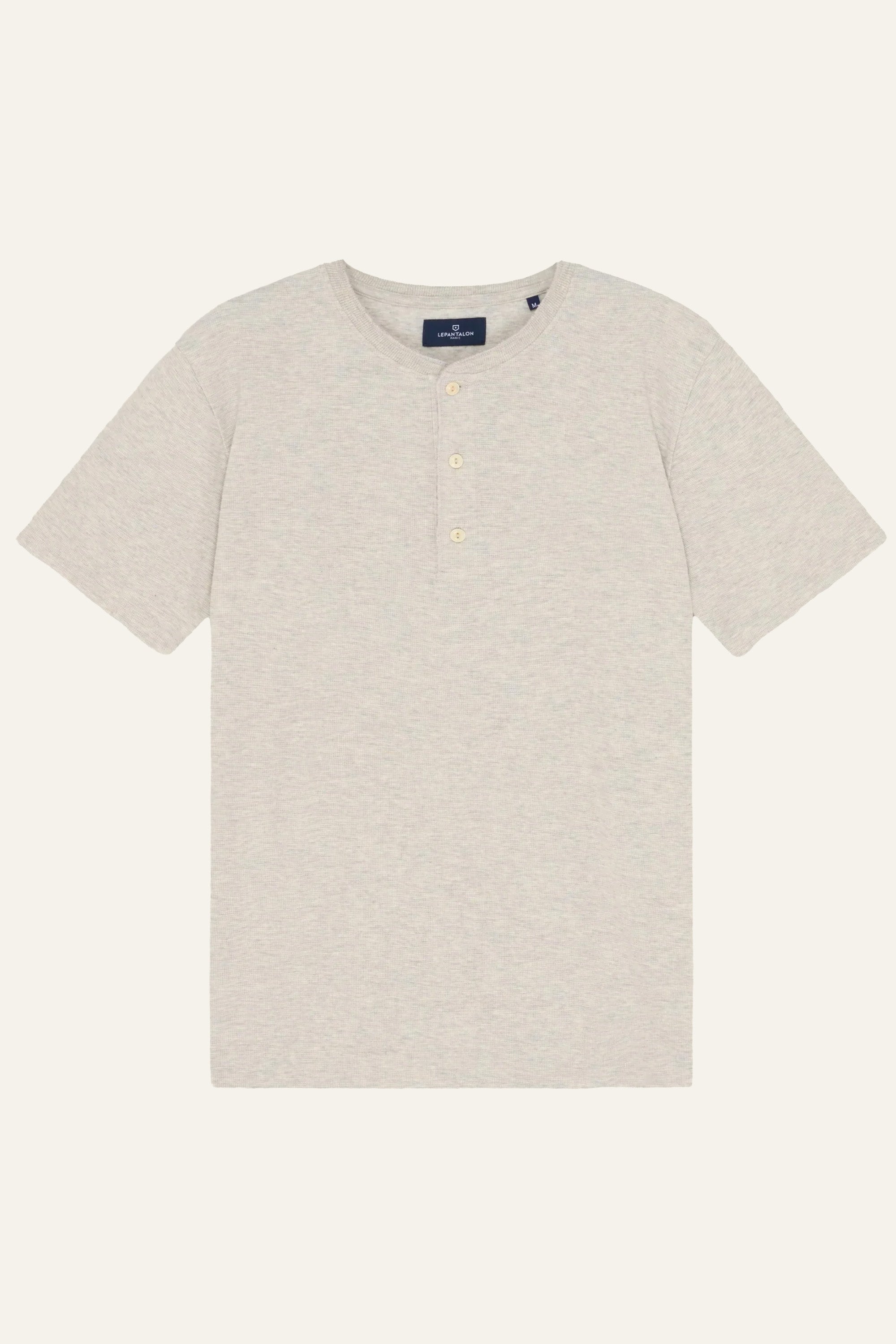 le-pantalon-henley-tee-shirt-homme-gris-chin-coton-taille-m image 1