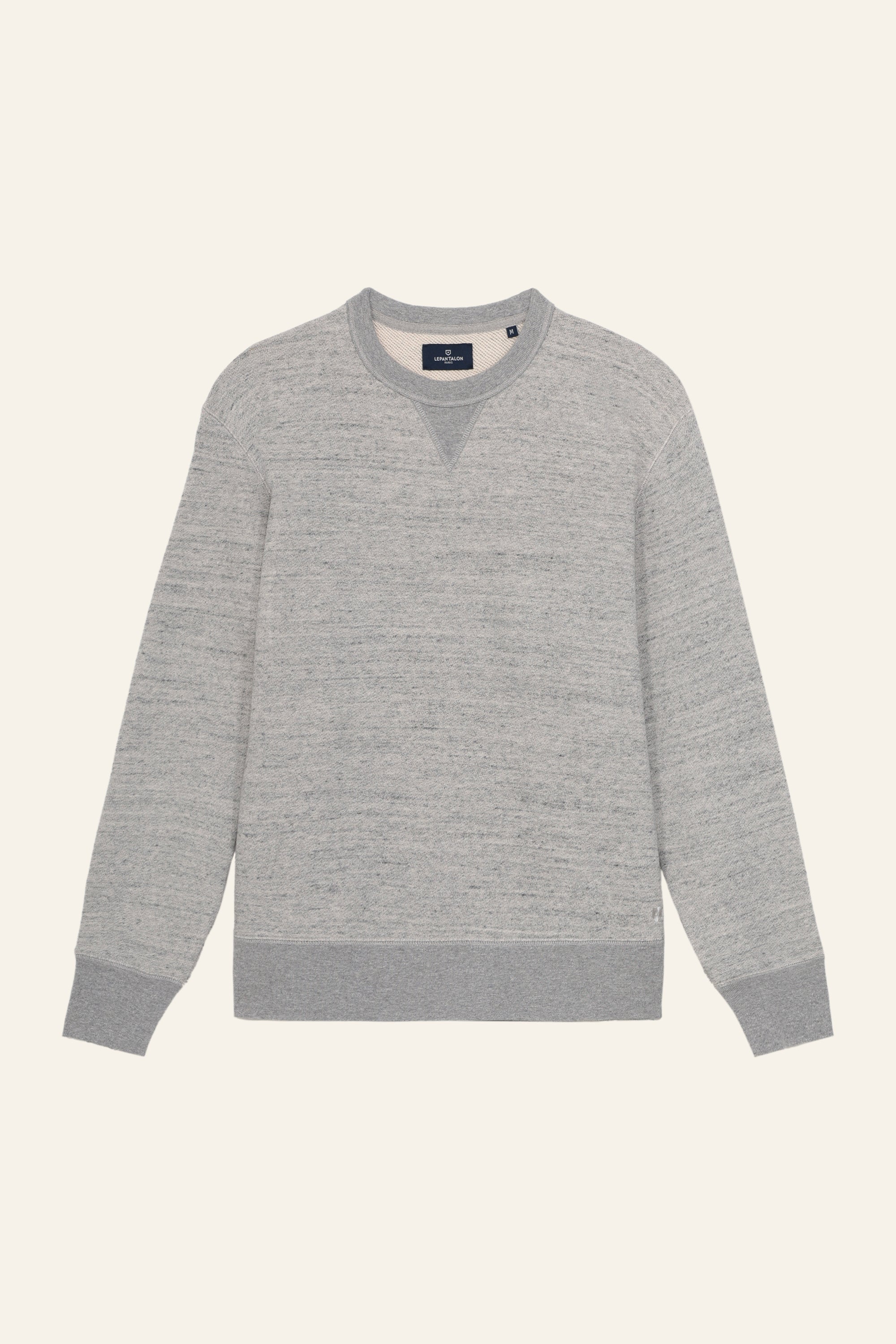 le-pantalon-sweat-fm-lpsw-6-pull-sweat-gris-chin-coton image 1