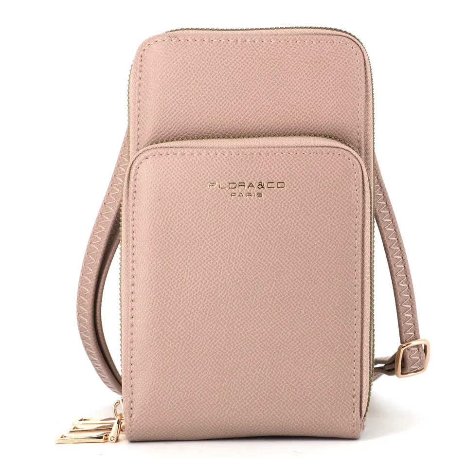 flora-co-pochette-t-l-phone-bandouli-re-taupe-clair-pu image 1