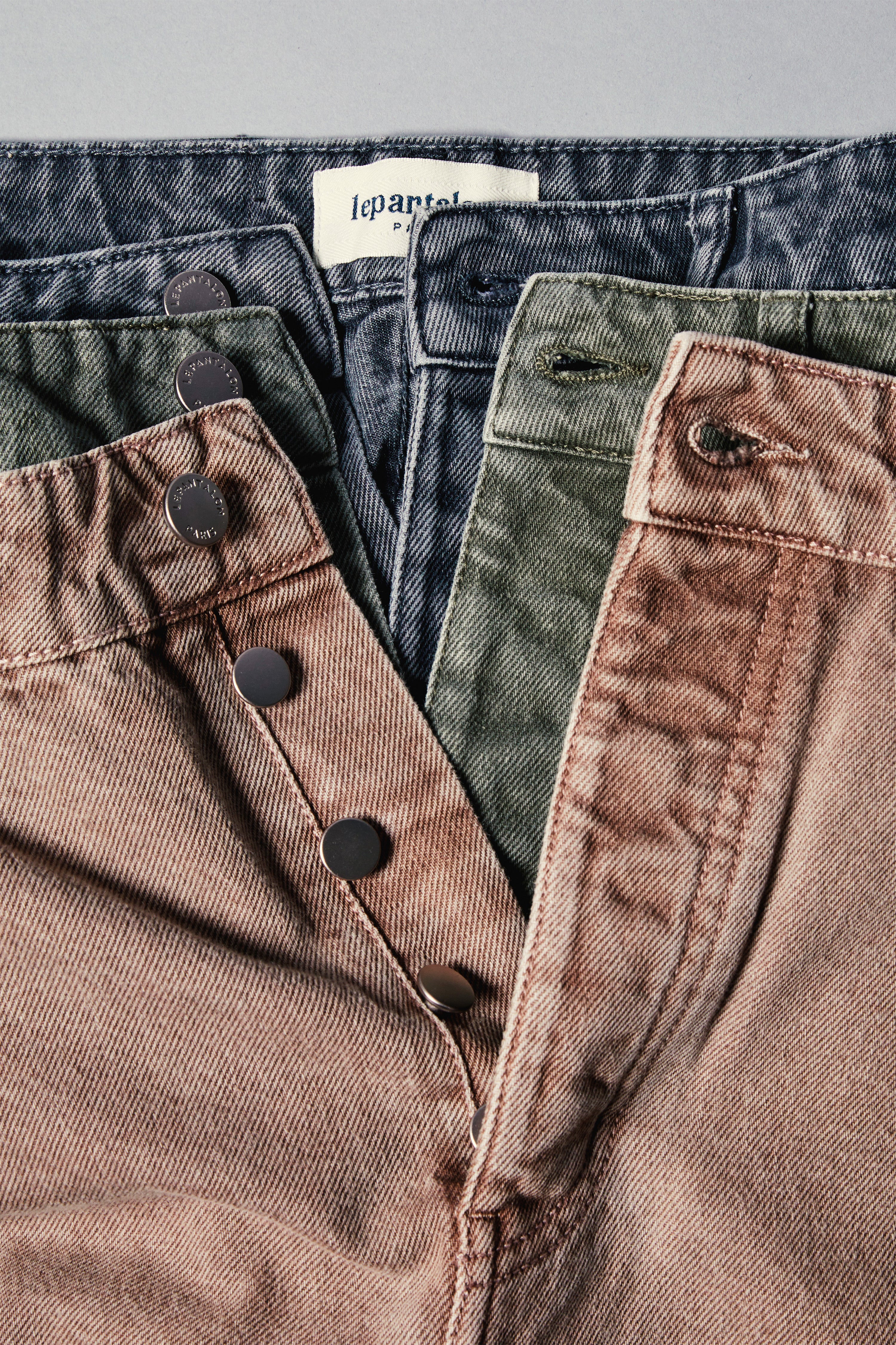le-pantalon-jeans-homme-jean-regular-vert-coton image 6