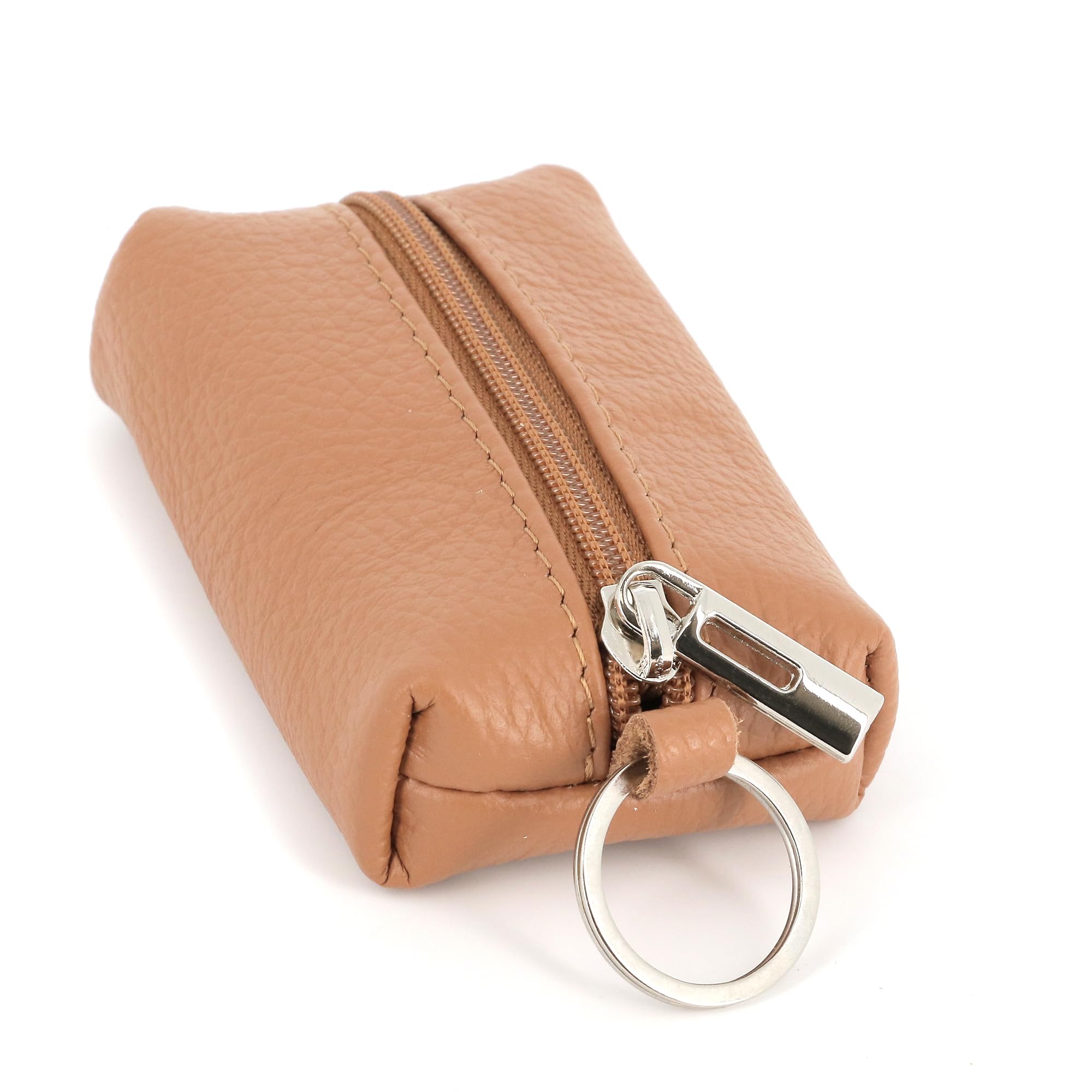 double-tree-porte-monnaie-cuir-grain-noir-zip-porte-cl-s image 7