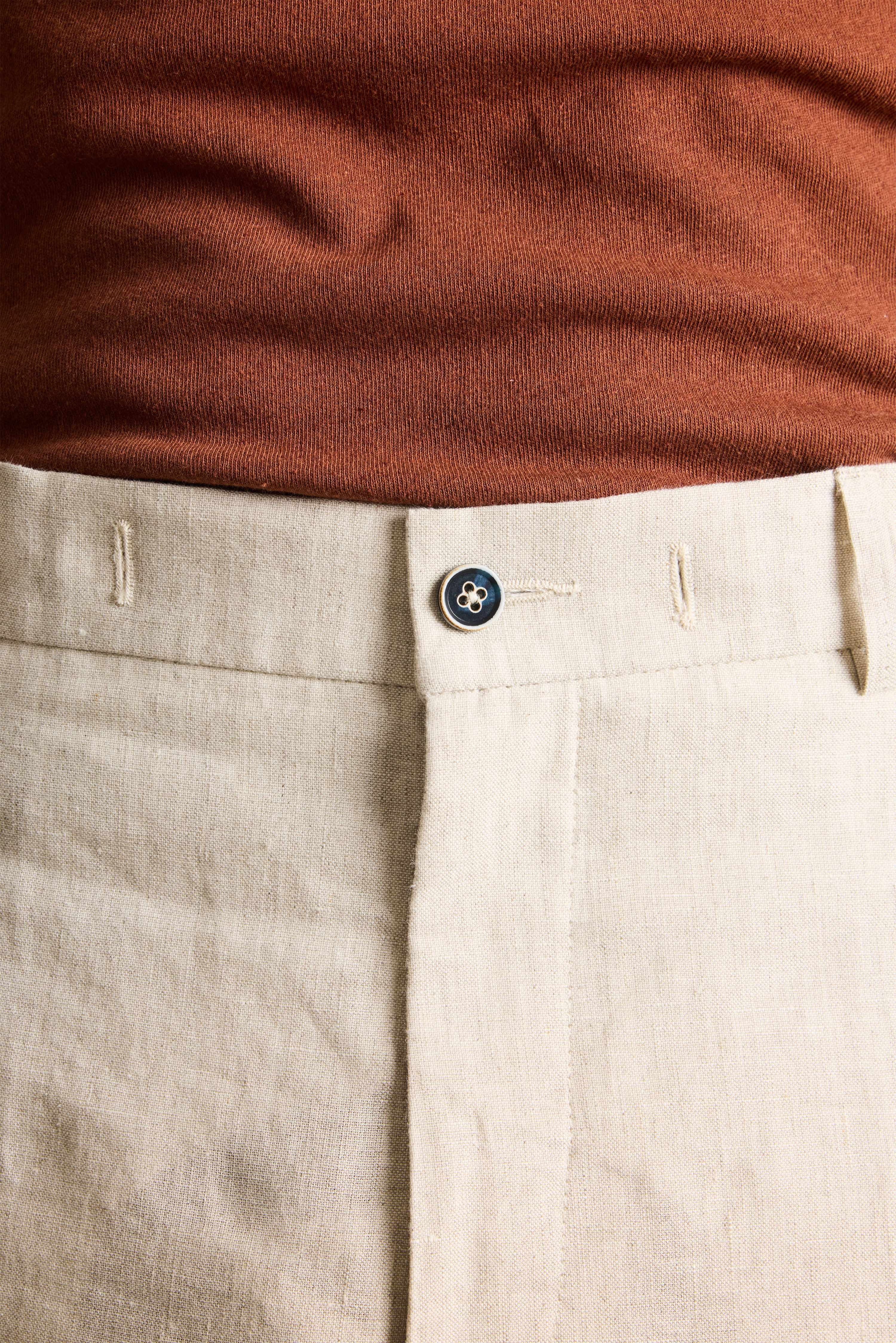 le-pantalon-chinos-homme-cru-pantalon-lin-carotte-l-ger image 5
