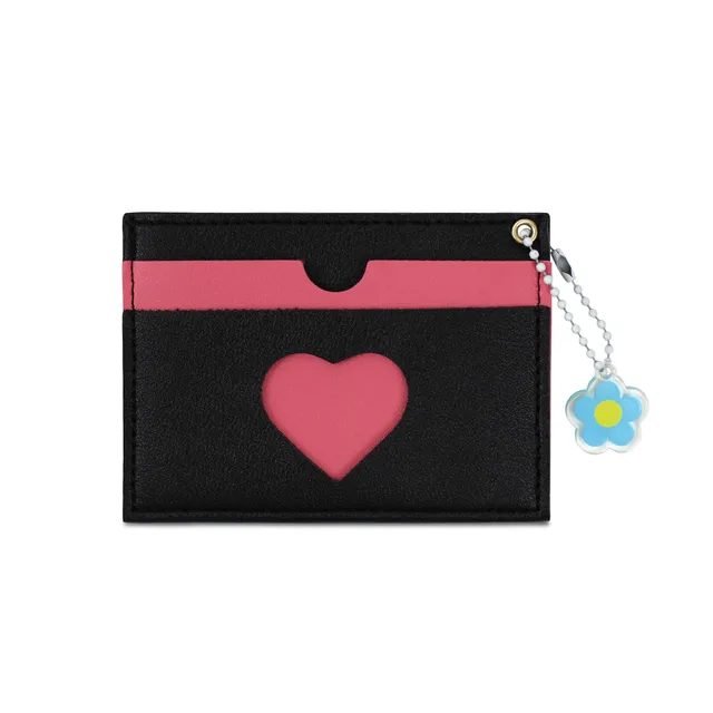 adistylinno-card-wallet-porte-cartes-femme-noir-cuir-fin-porte-cl-s image 1