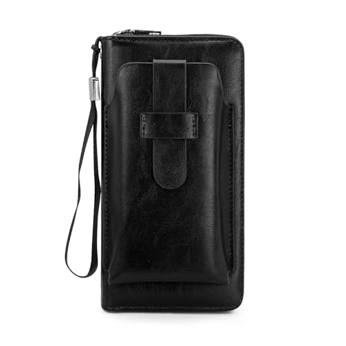 adistylinno-men-s-wallet-portefeuille-long-noir-zip-8-cartes image 7