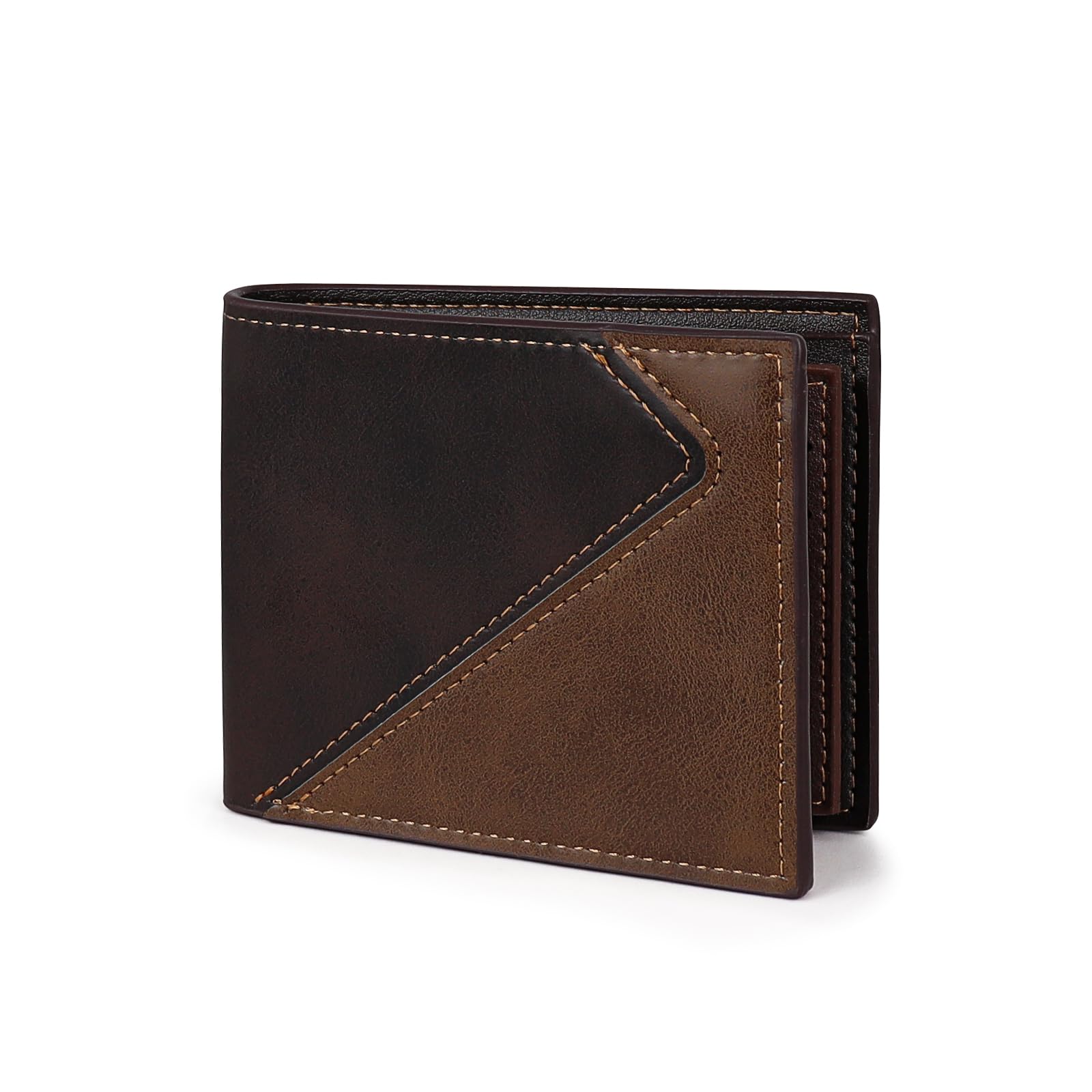 adistylinno-men-s-wallet-portefeuille-homme-marron-monnaie-zip image 1