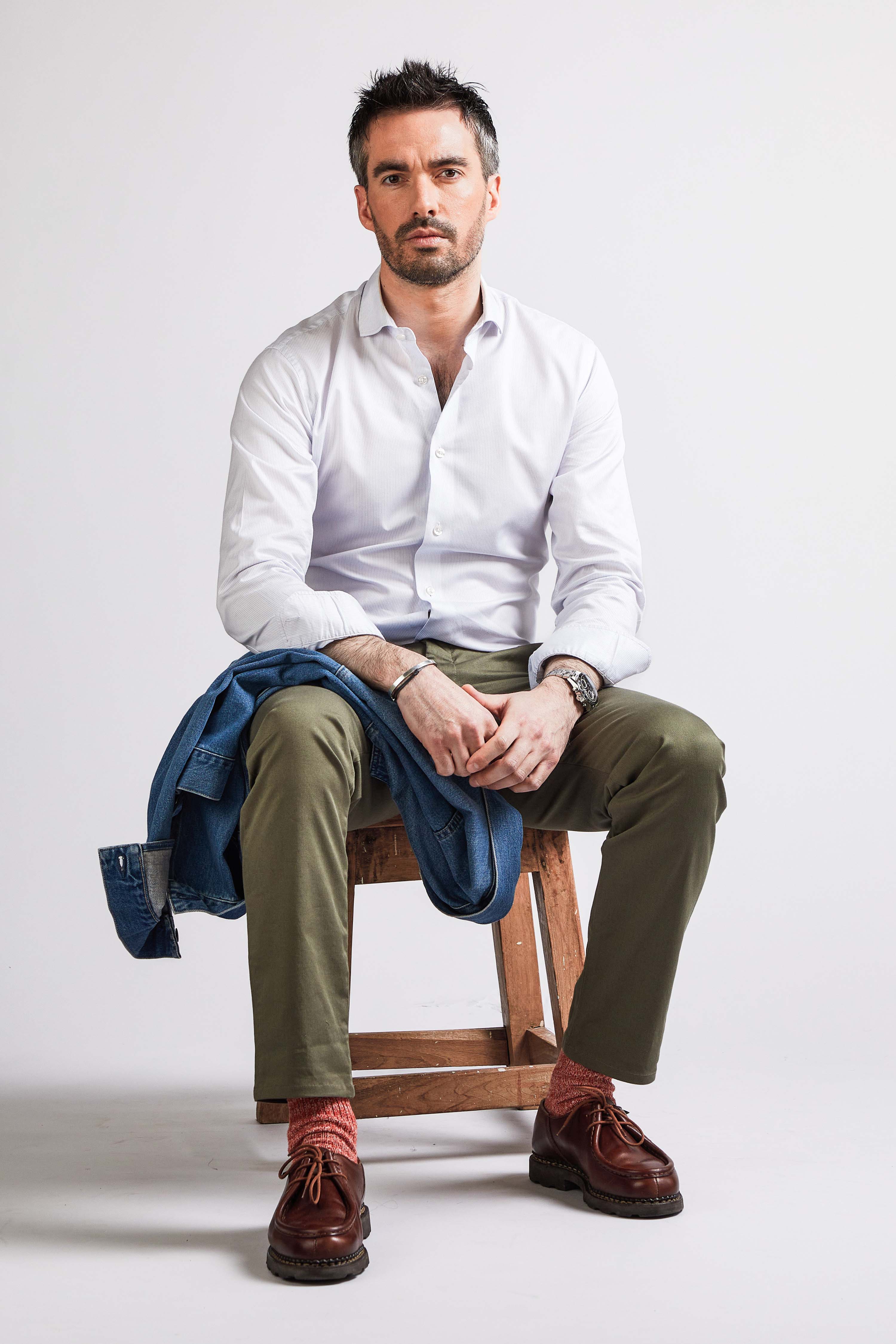 le-pantalon-chinos-homme-chino-kaki-semi-slim-coton image 8