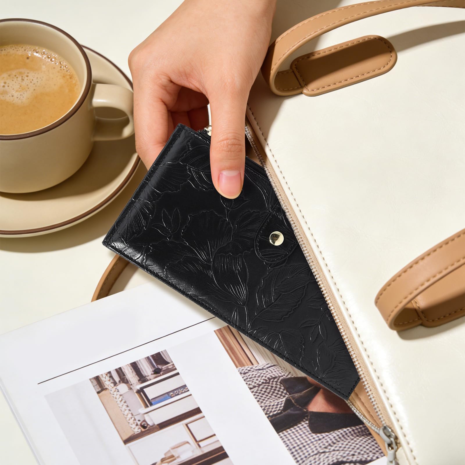 adistylinno-women-s-wallet-portefeuille-femme-noir-rfid-16-cartes image 6
