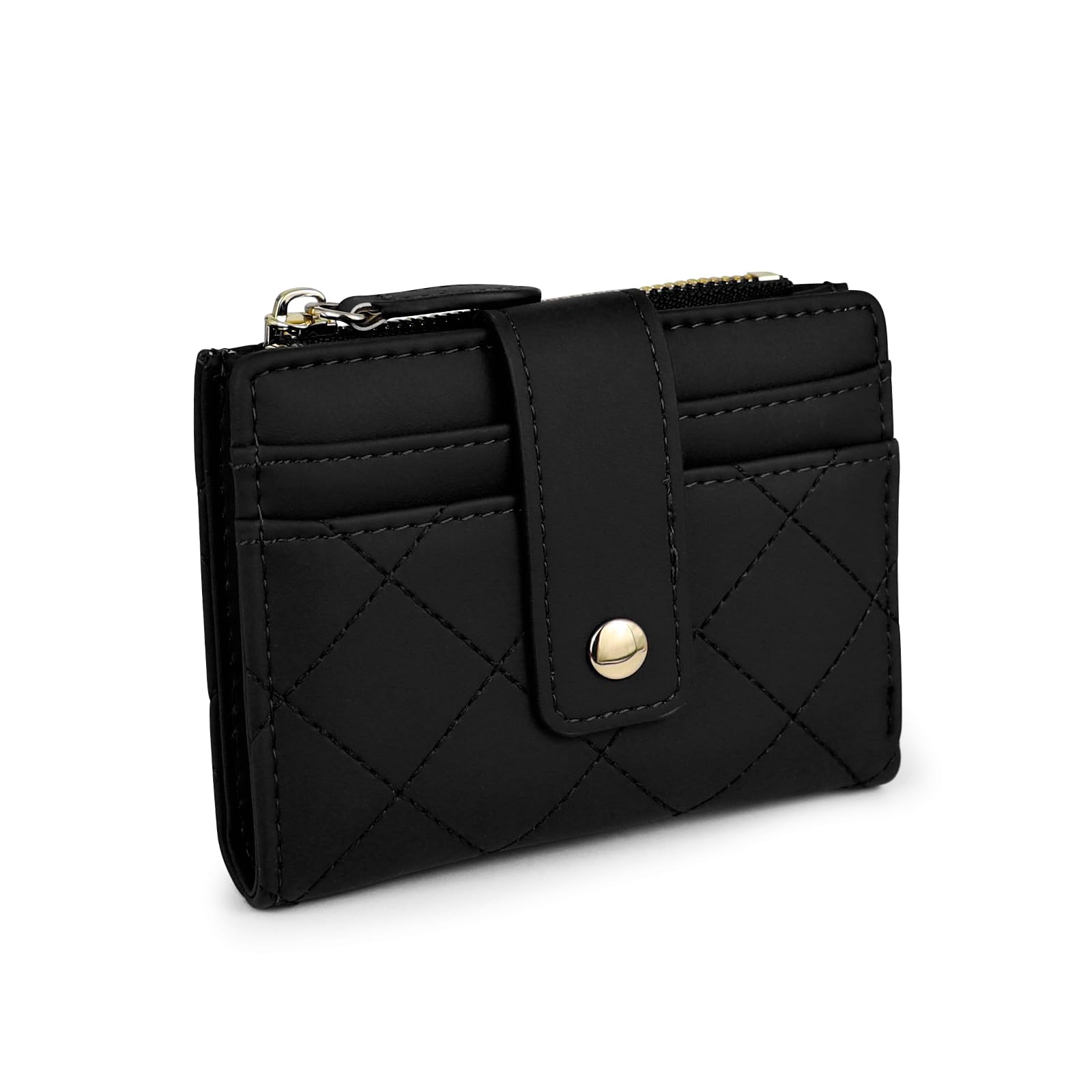adistylinno-women-s-wallet-petit-portefeuille-femme-noir-compact image 1