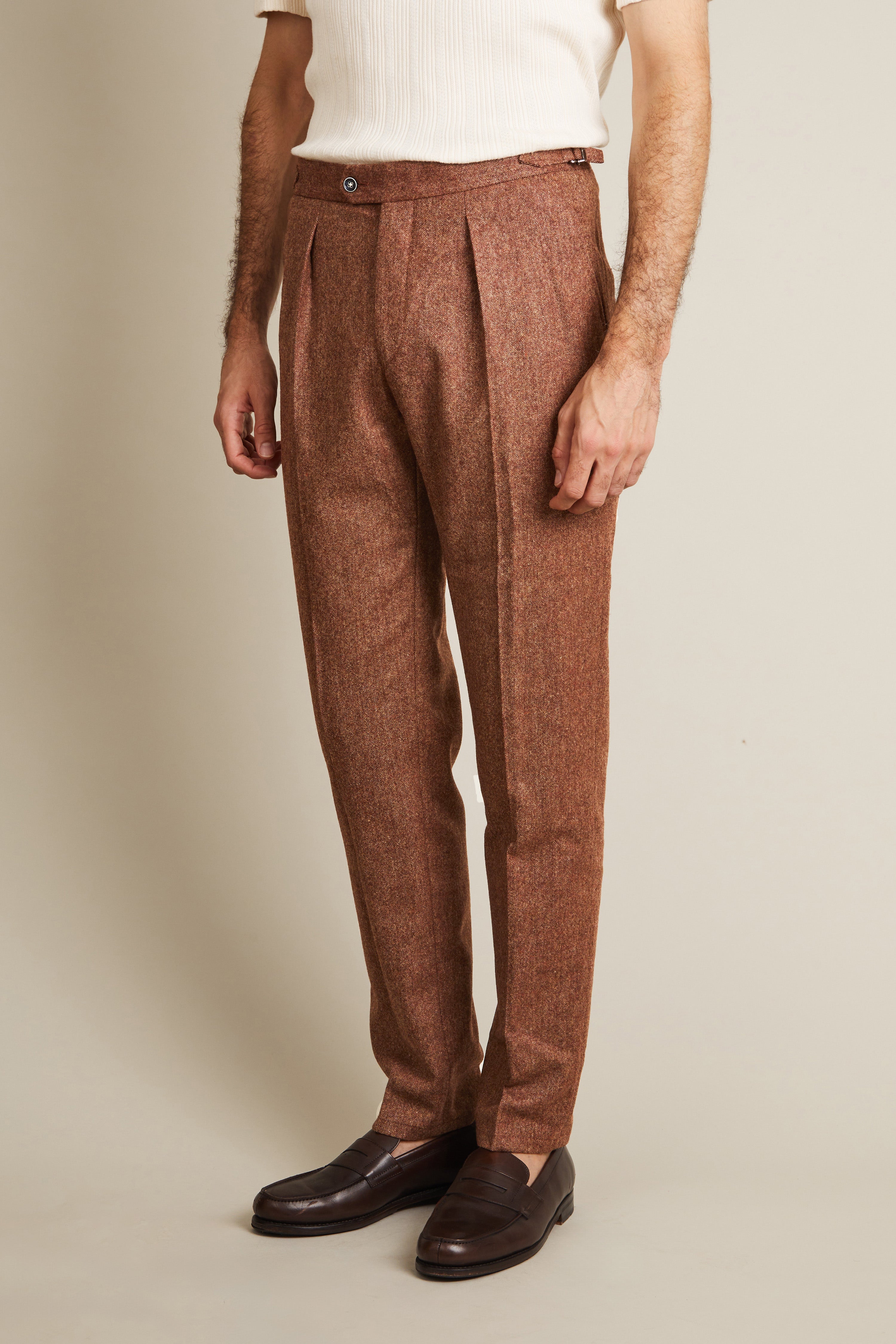 le-pantalon-flanelle-pantalon-laine-terracotta-serrage image 5