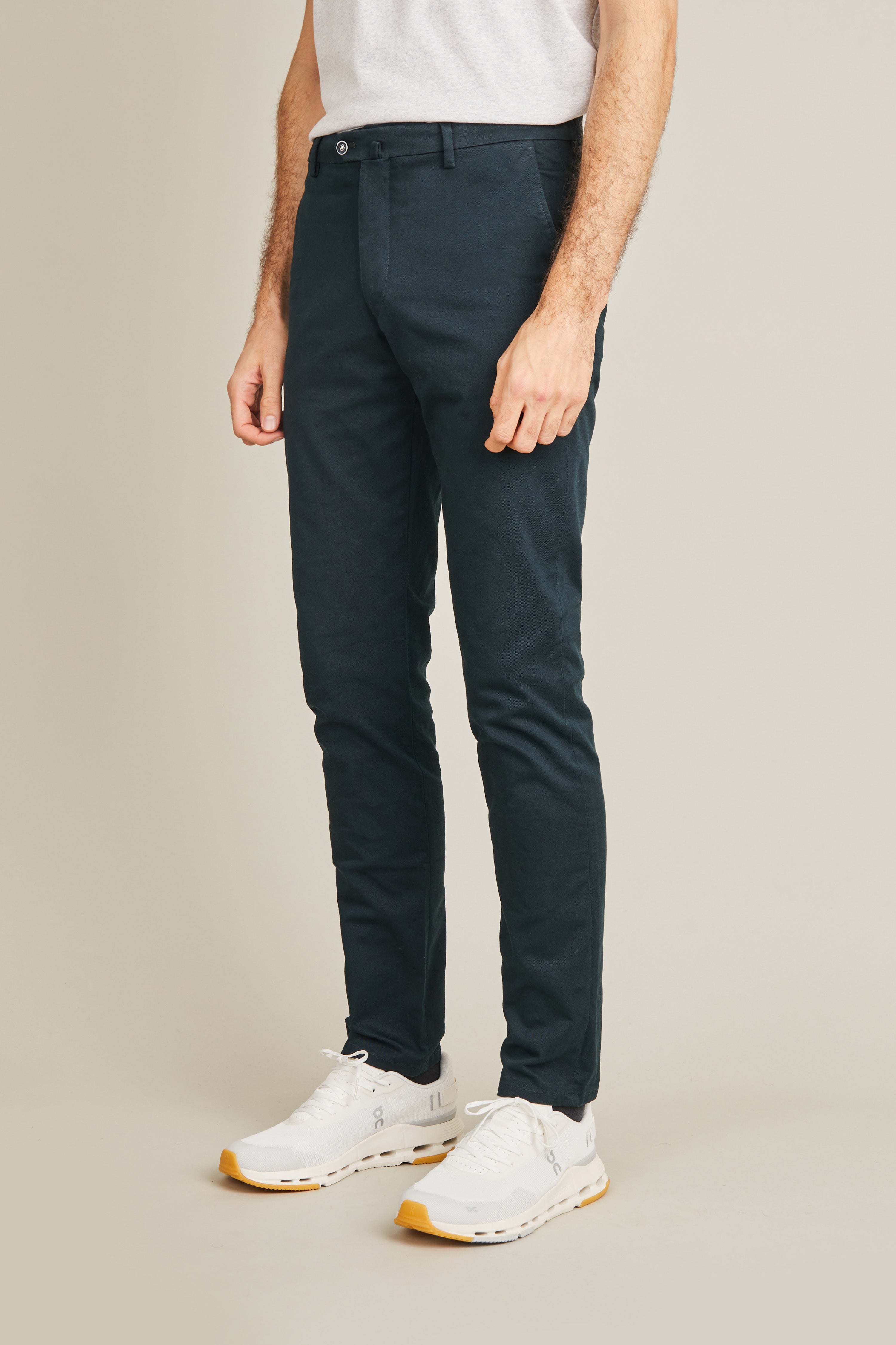 le-pantalon-chinos-homme-classique-chino-vert-anglais-coton image 5