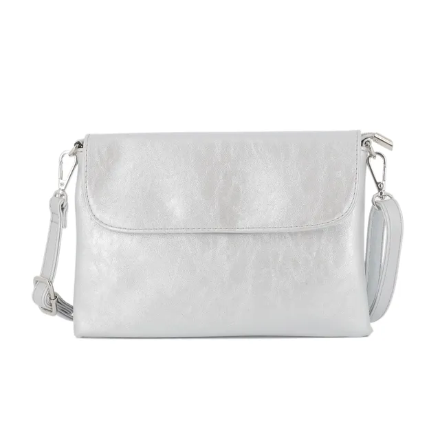 flora-co-sacs-bandouli-res-pochette-iris-argent-sac-soir-e image 1