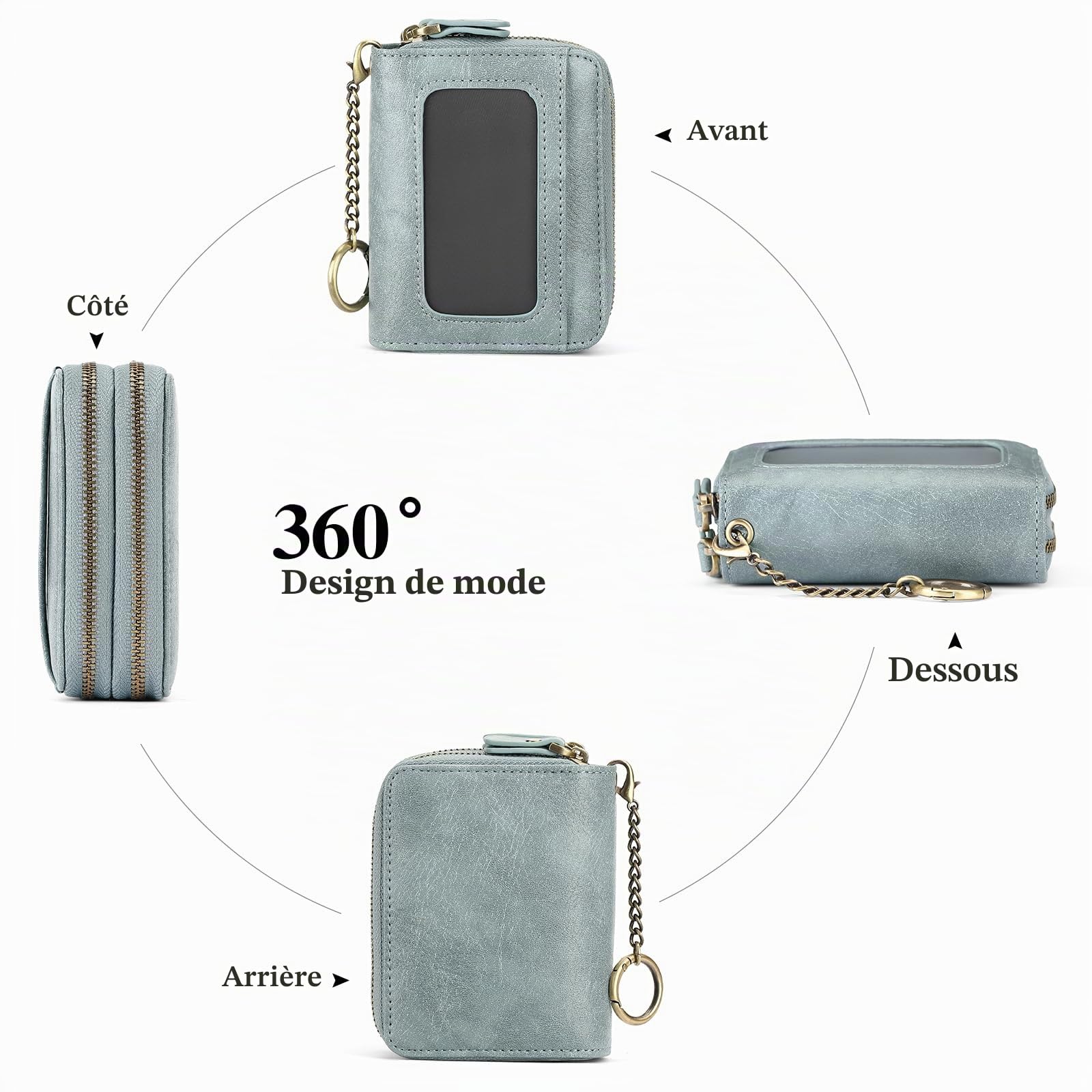 gaekeao-women-s-small-wallet-portefeuille-petit-femme-rfid image 5