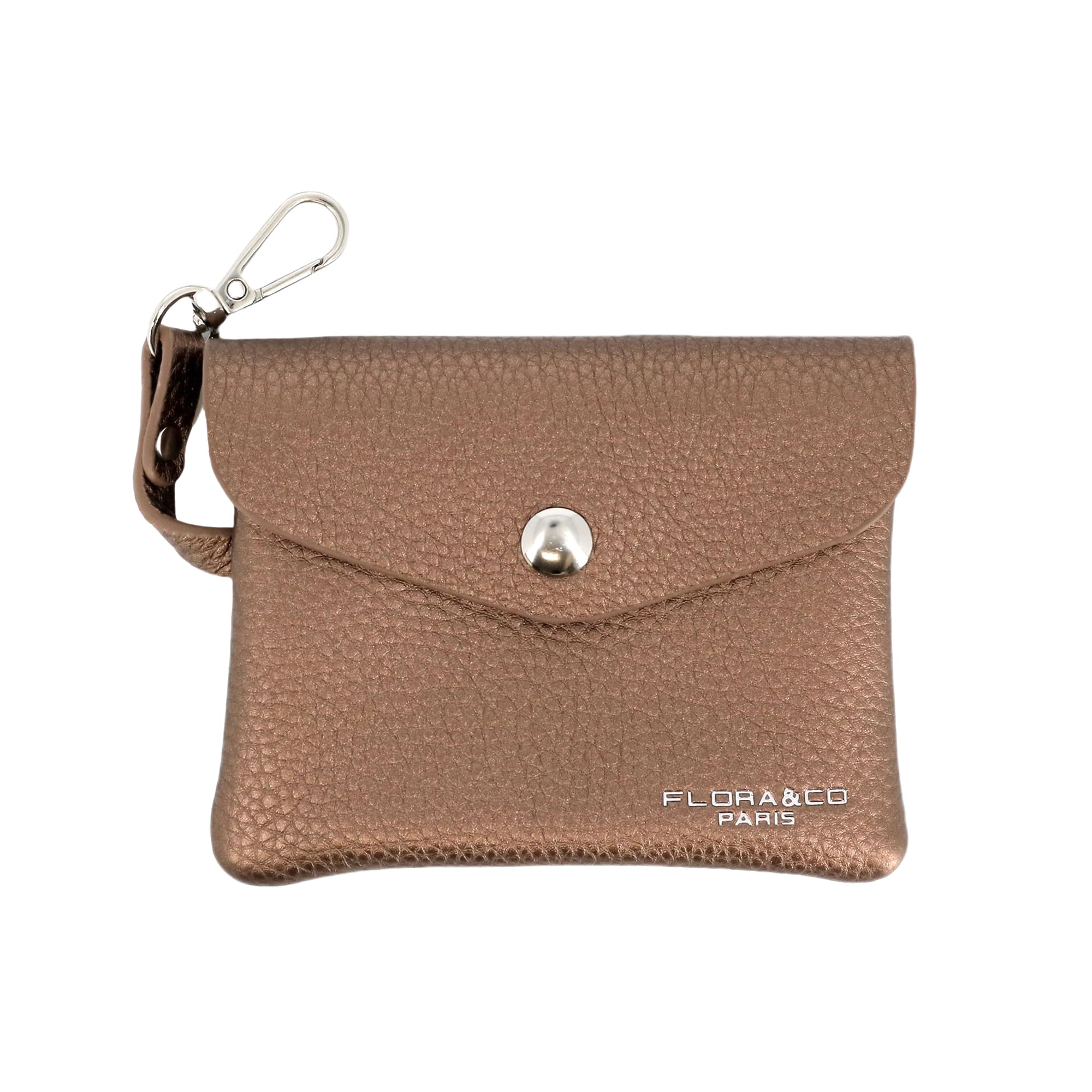 flora-co-porte-feuille-petit-porte-monnaie-marron-m-tal image 6