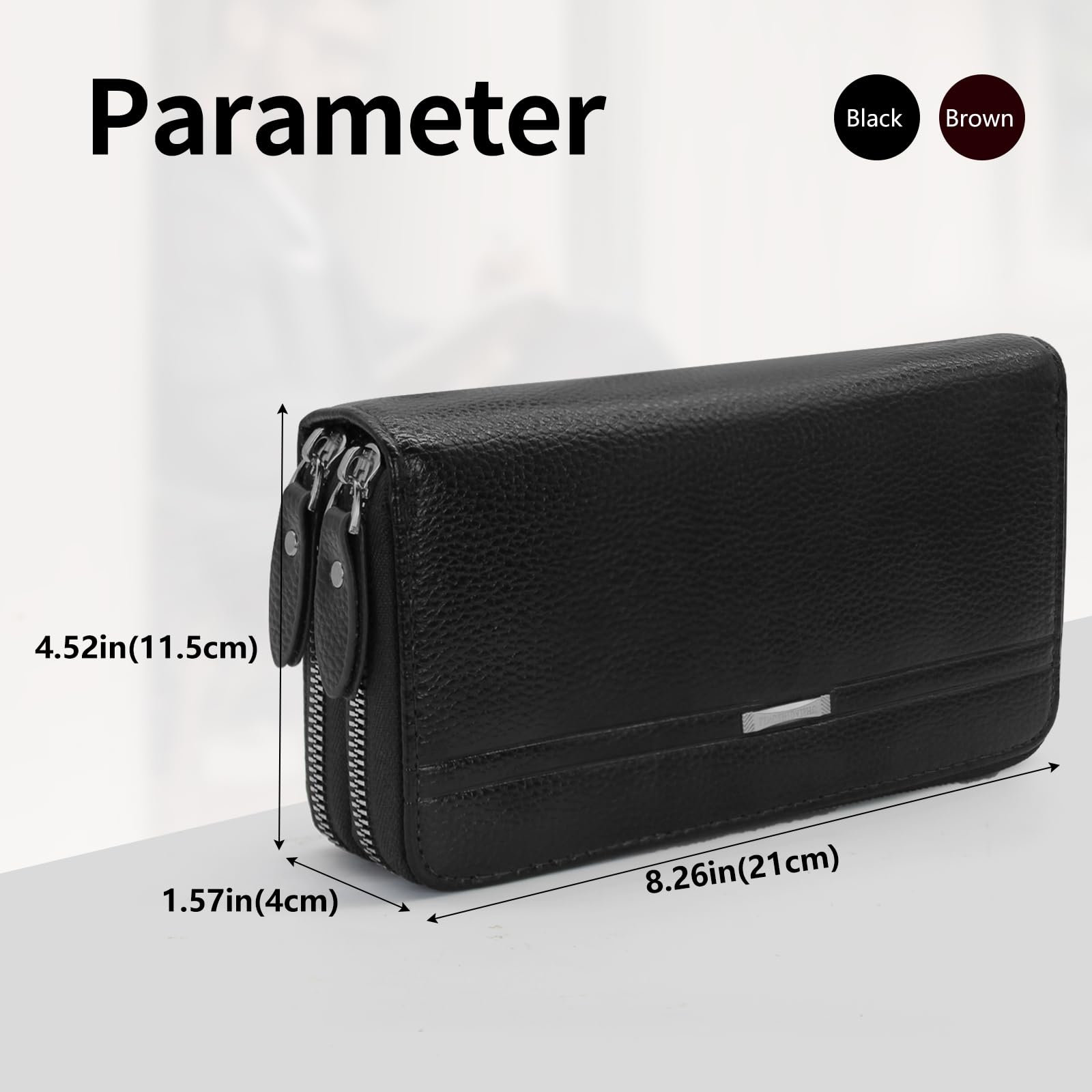 adistylinno-men-s-wallet-portefeuille-homme-noir-long-zip image 2