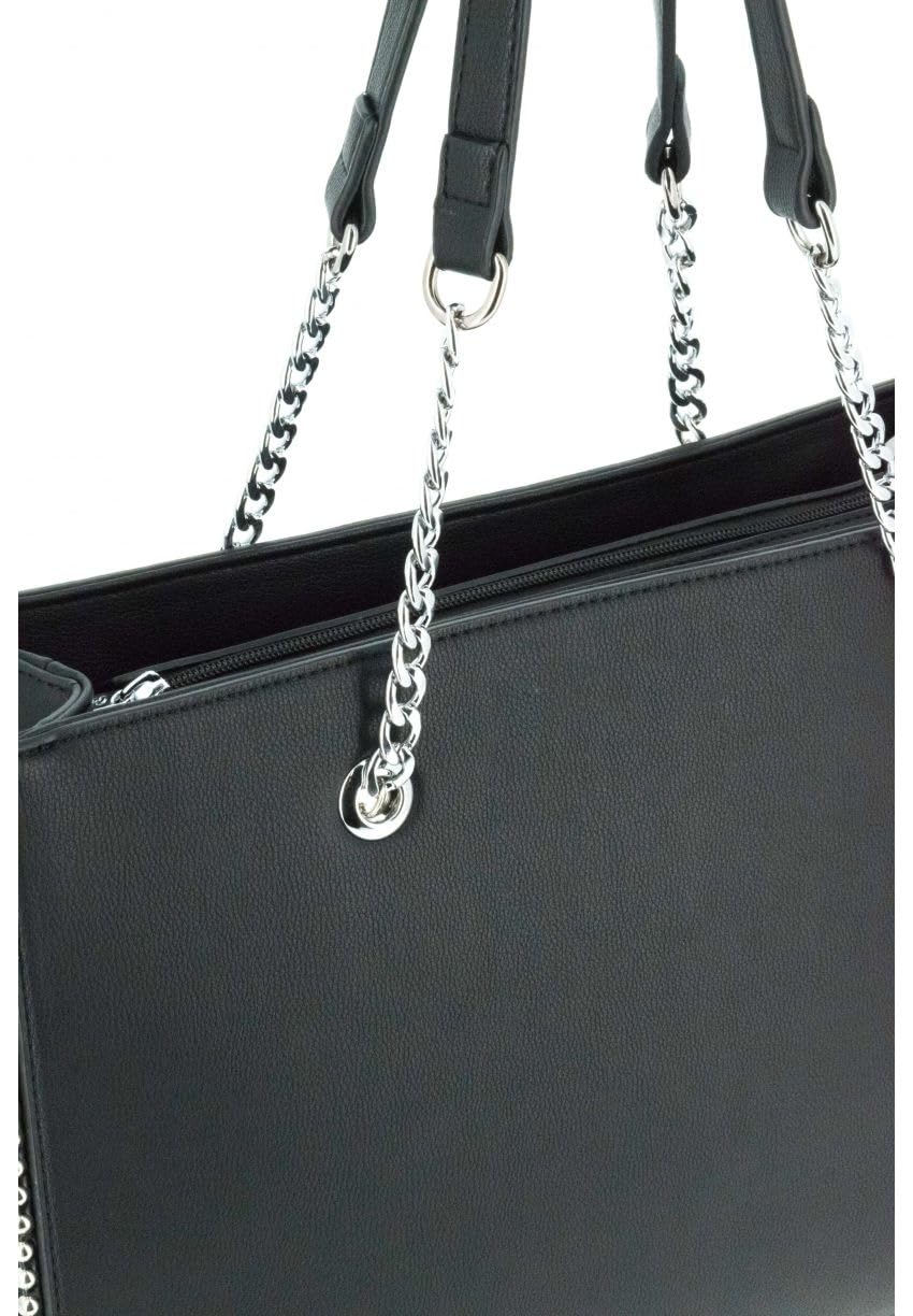 double-tree-sac-main-noir-cabas-cha-ne-perle-format-a4 image 7