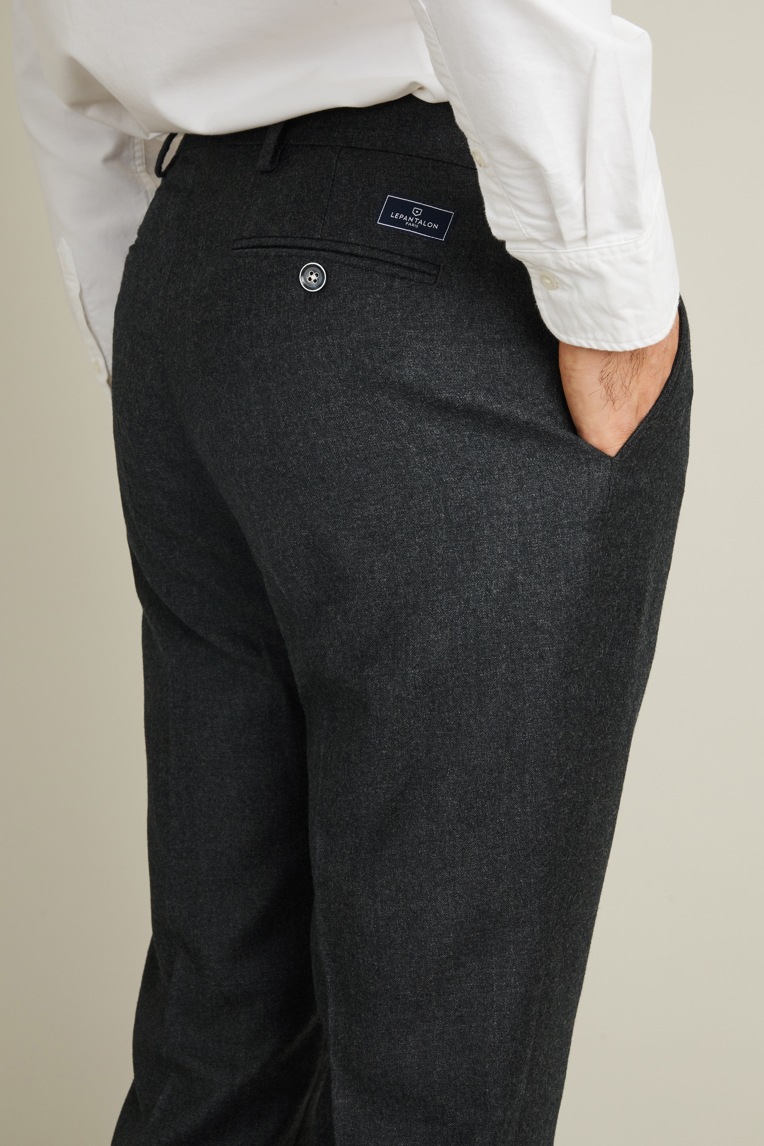 le-pantalon-flanelle-fm-lpfr-2-pantalon-gris-anthracite-m-rinos image 3