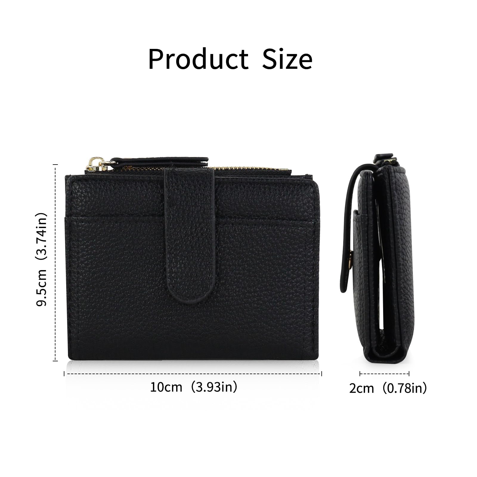 adistylinno-women-s-wallet-petit-portefeuille-noir-compact image 4