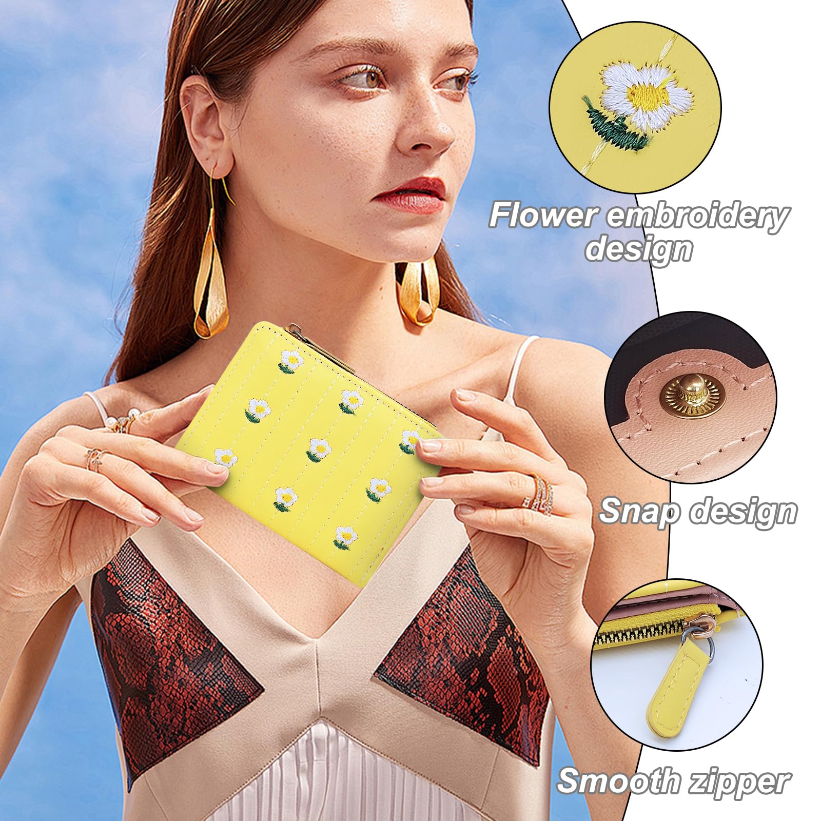 adistylinno-petit-portefeuille-femme-floral-zip-cartes-2 image 2