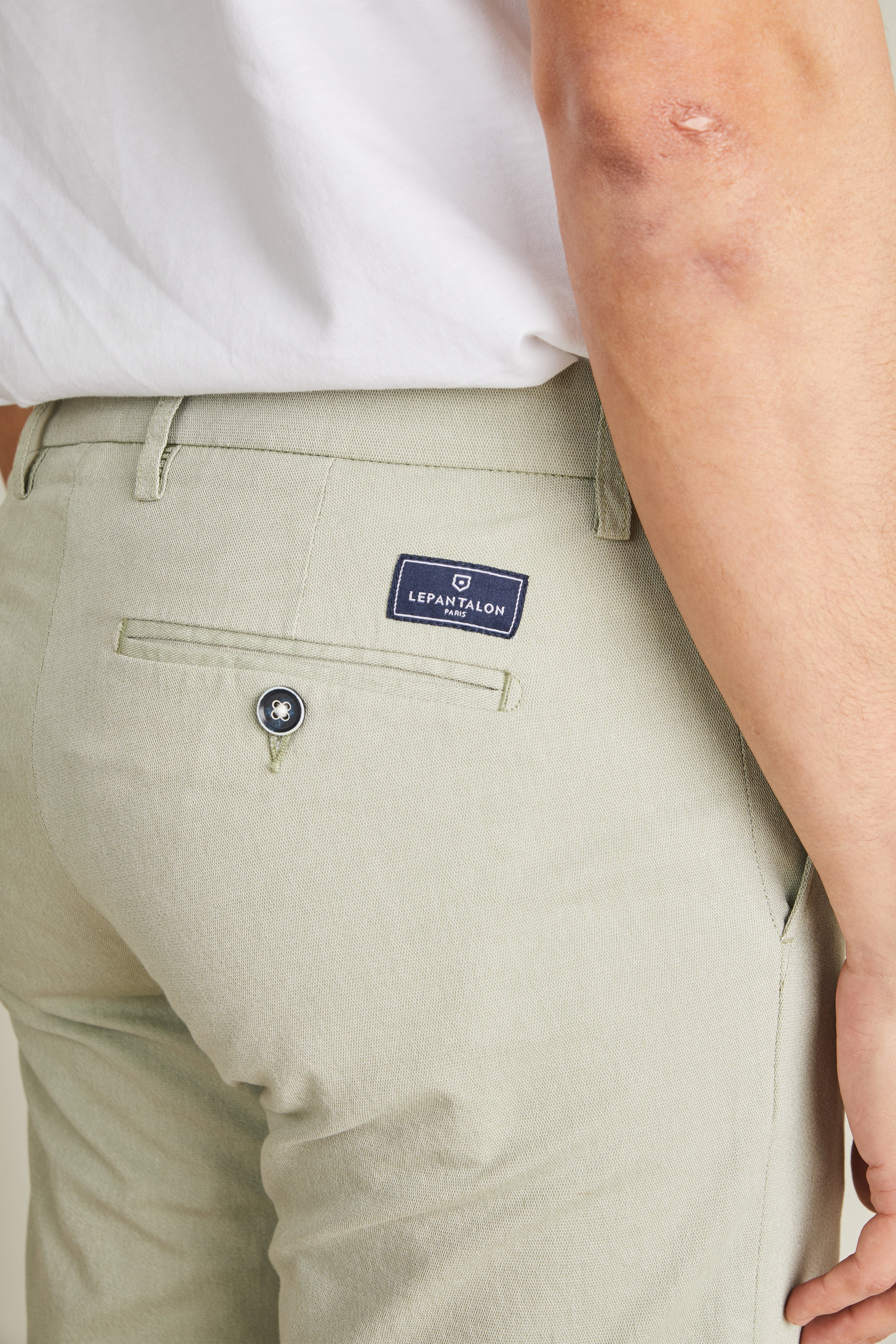le-pantalon-bermuda-a-rien-vert-olive-short-coton-l-ger image 3