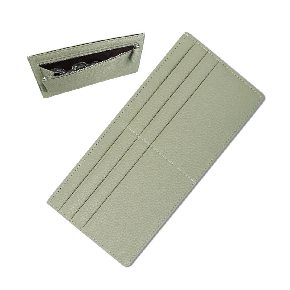 adistylinno-card-wallet-portefeuille-ultra-fin-vert-6-cartes image 1