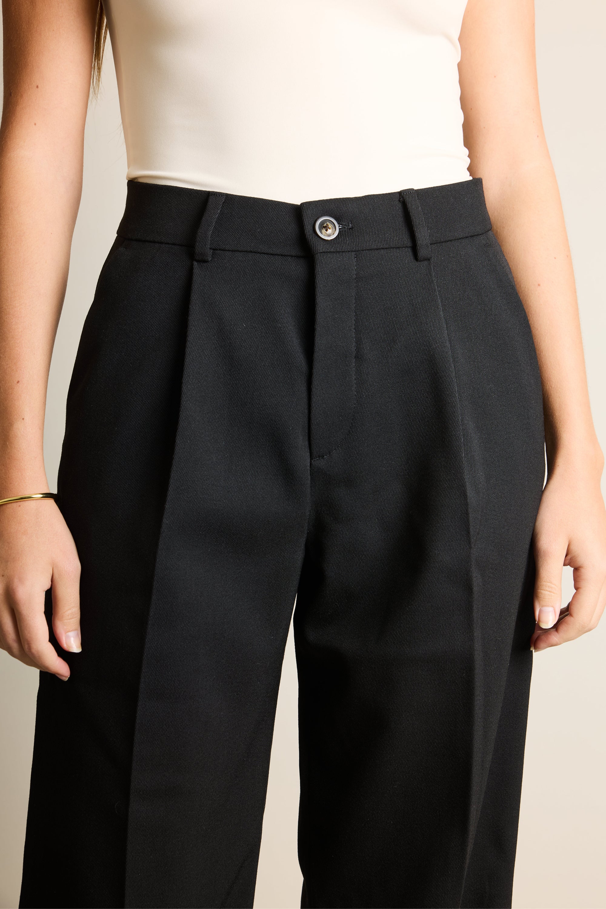 le-pantalon-pantalons-femme-palazzo-pantalon-noir-laine image 6