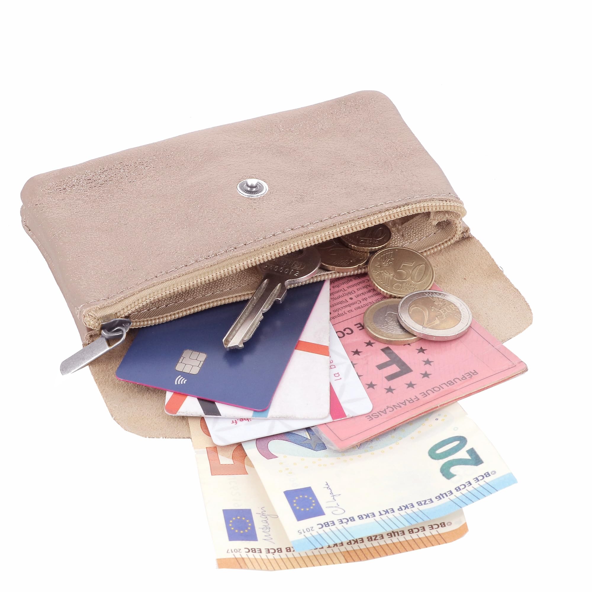 double-tree-porte-monnaie-portefeuille-cuir-or-ros-mi-long image 4